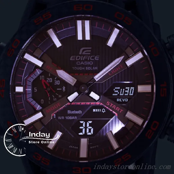 Casio Edifice Men's Watch ECB-2000PB-1A Edifice Sospensione Tough Solar Mobile link Bluetooth