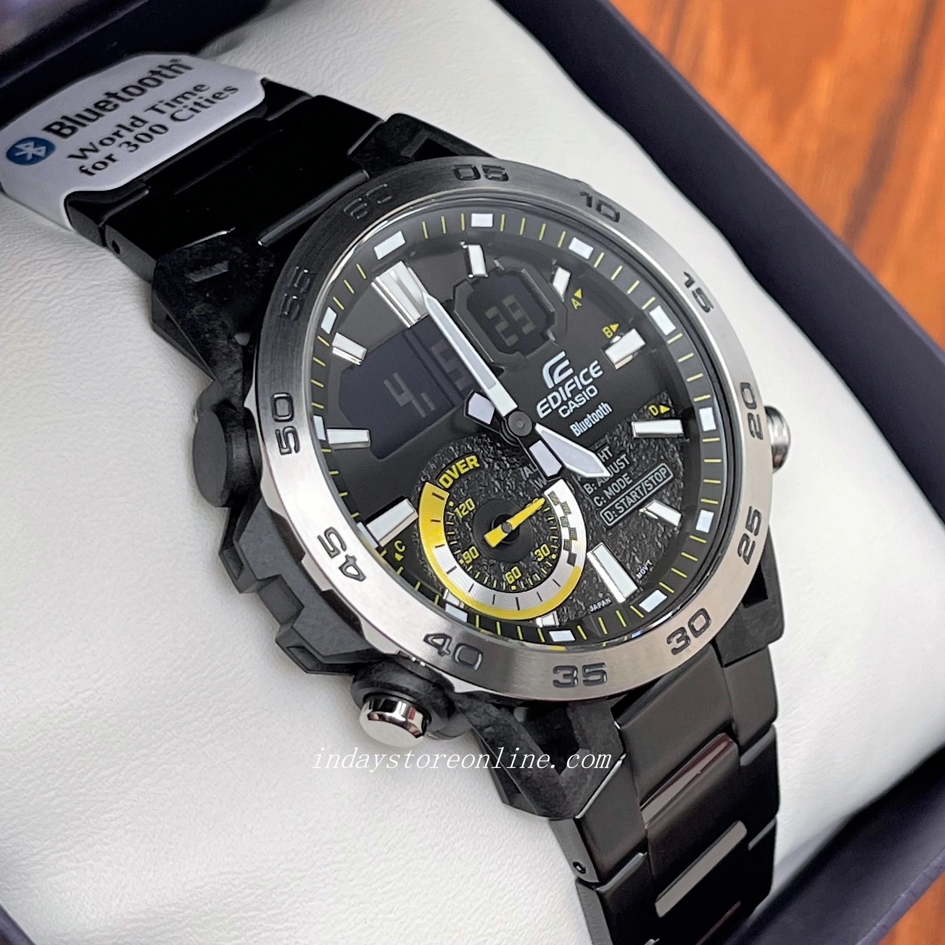 Casio Edifice Men's Watch ECB-40DC-1A Edifice Sospensione Mobile link Bluetooth