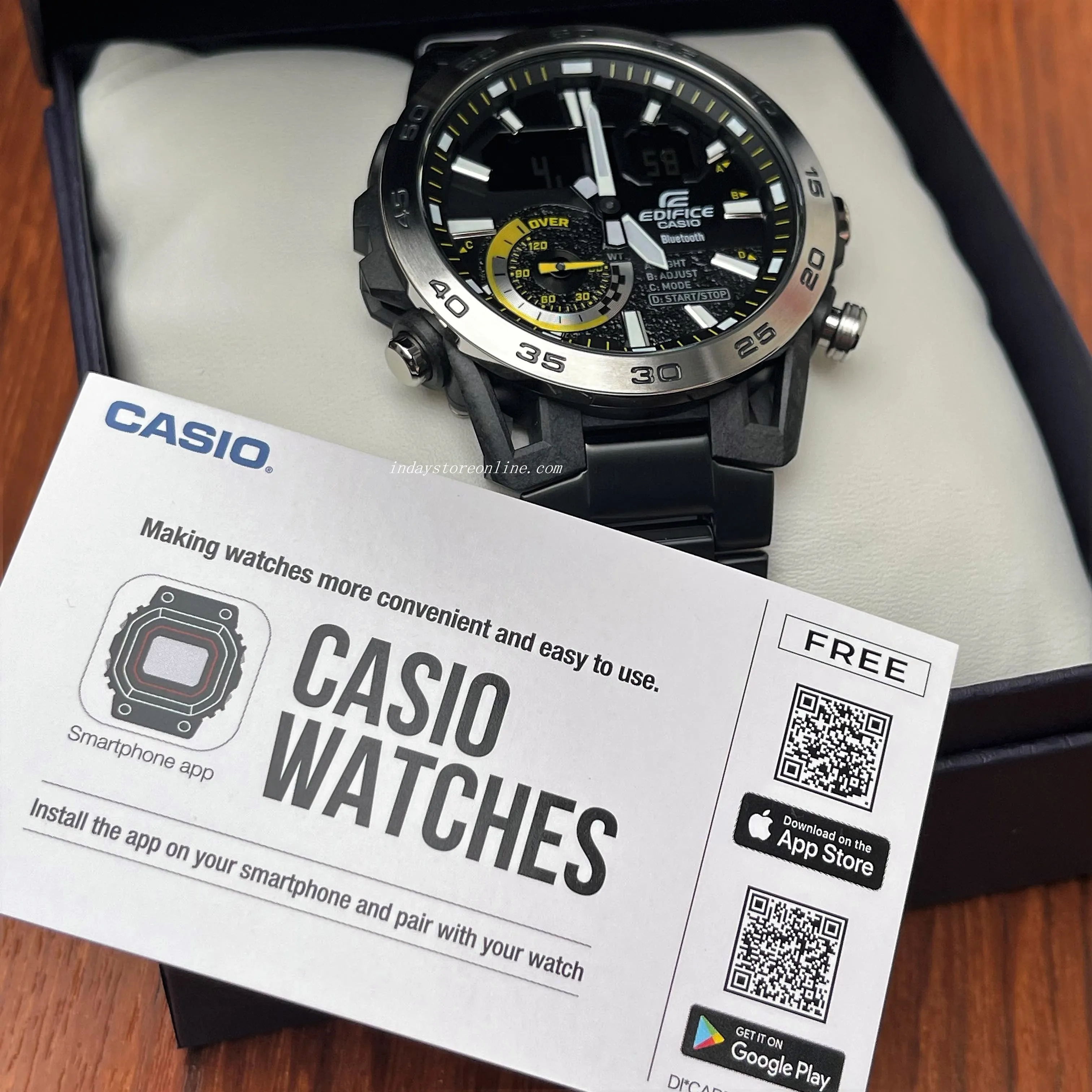 Casio Edifice Men's Watch ECB-40DC-1A Edifice Sospensione Mobile link Bluetooth