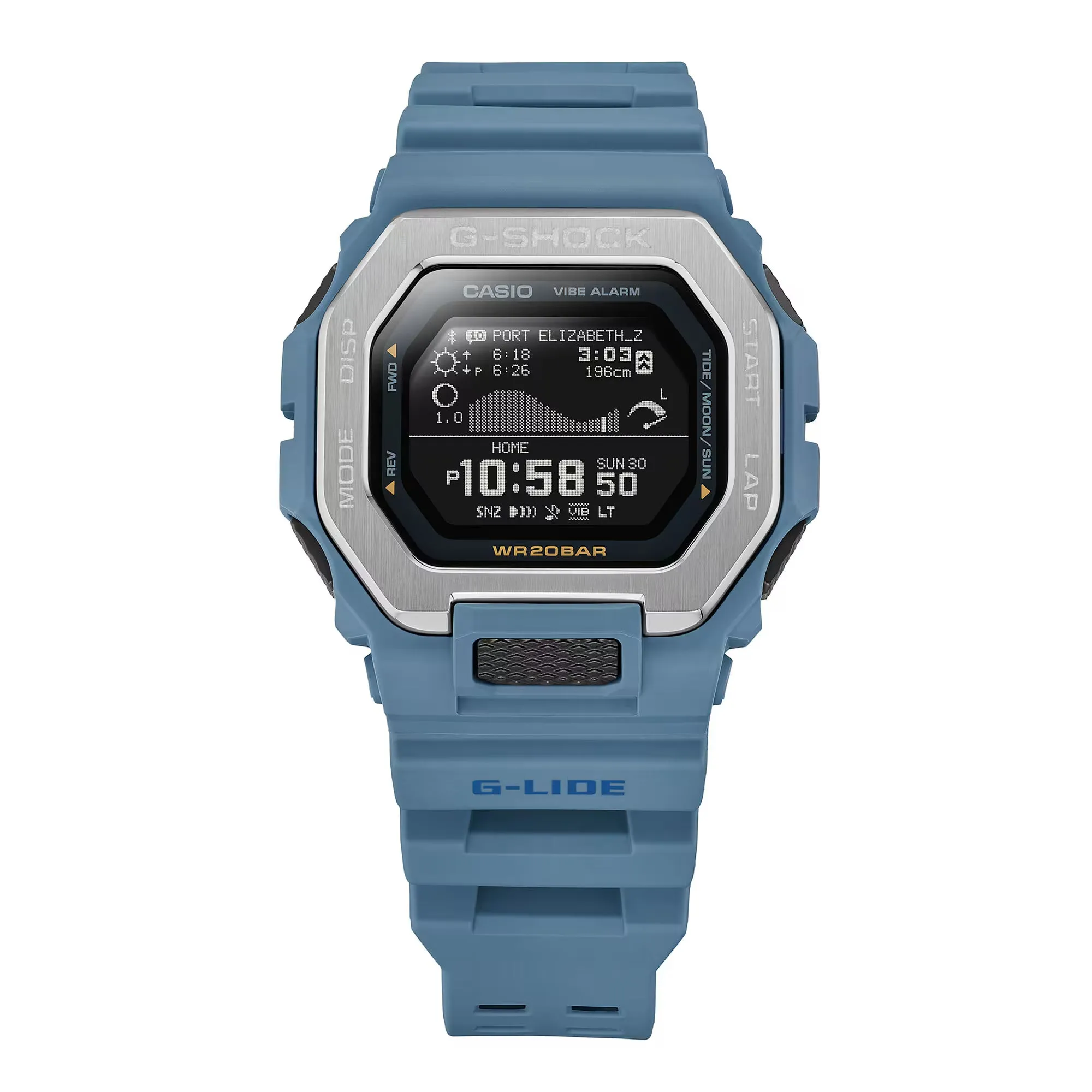 Casio G-SHOCK G-LIDE GBX100-2A Blue Neutral Surf Surfer Men's Tide Watch