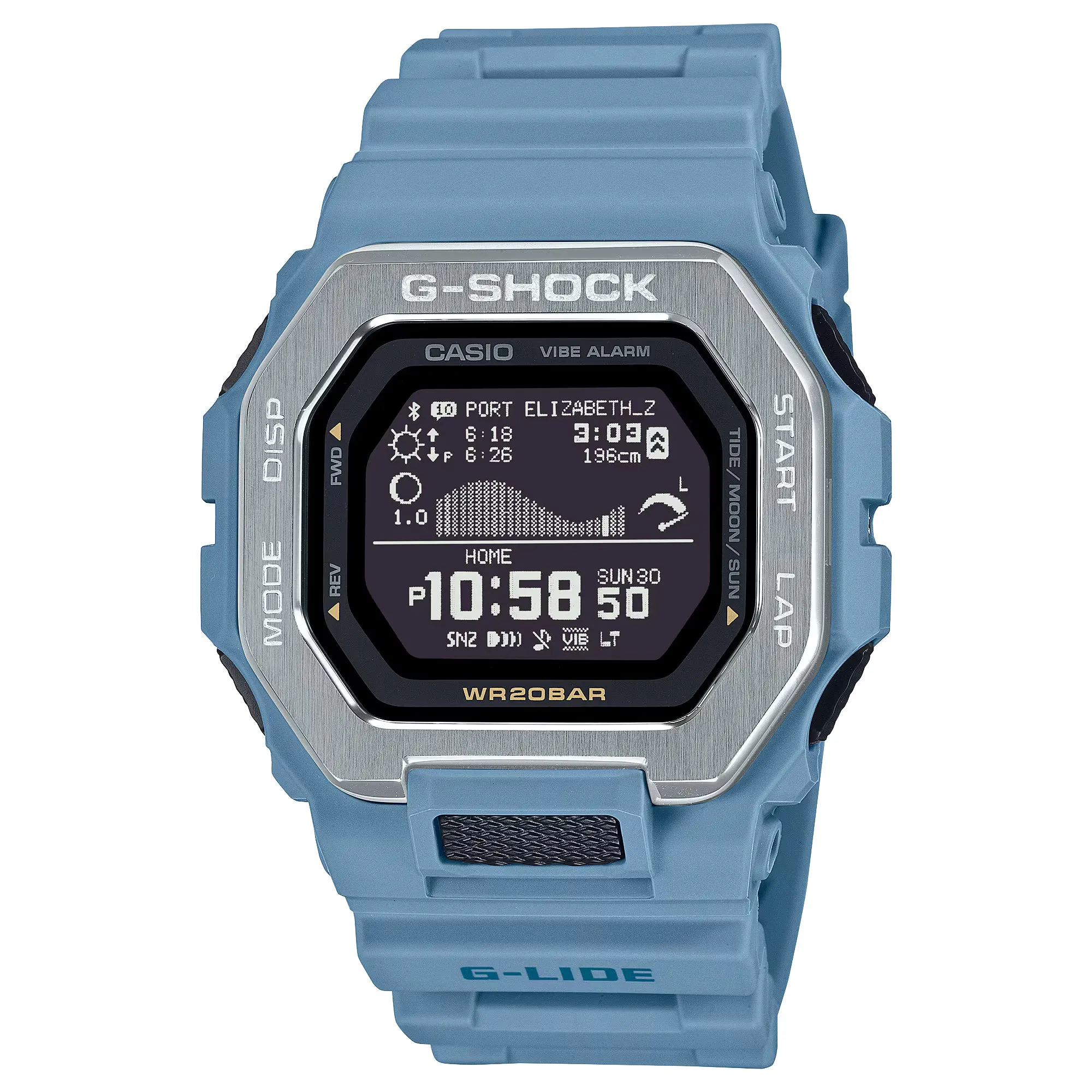 Casio G-SHOCK G-LIDE GBX100-2A Blue Neutral Surf Surfer Men's Tide Watch