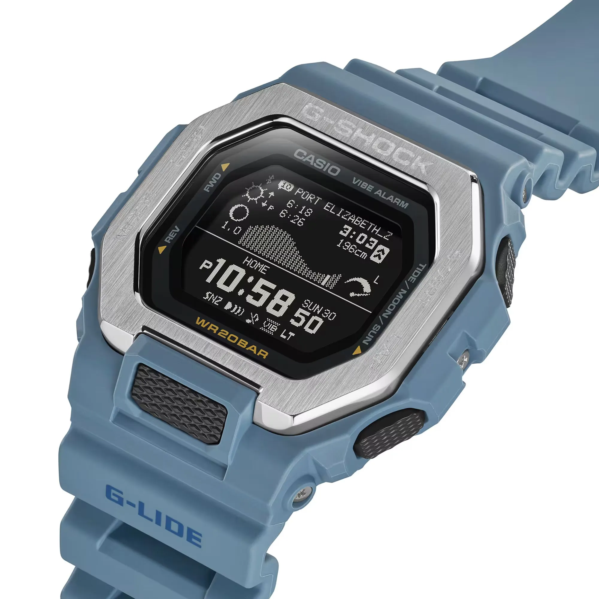 Casio G-SHOCK G-LIDE GBX100-2A Blue Neutral Surf Surfer Men's Tide Watch