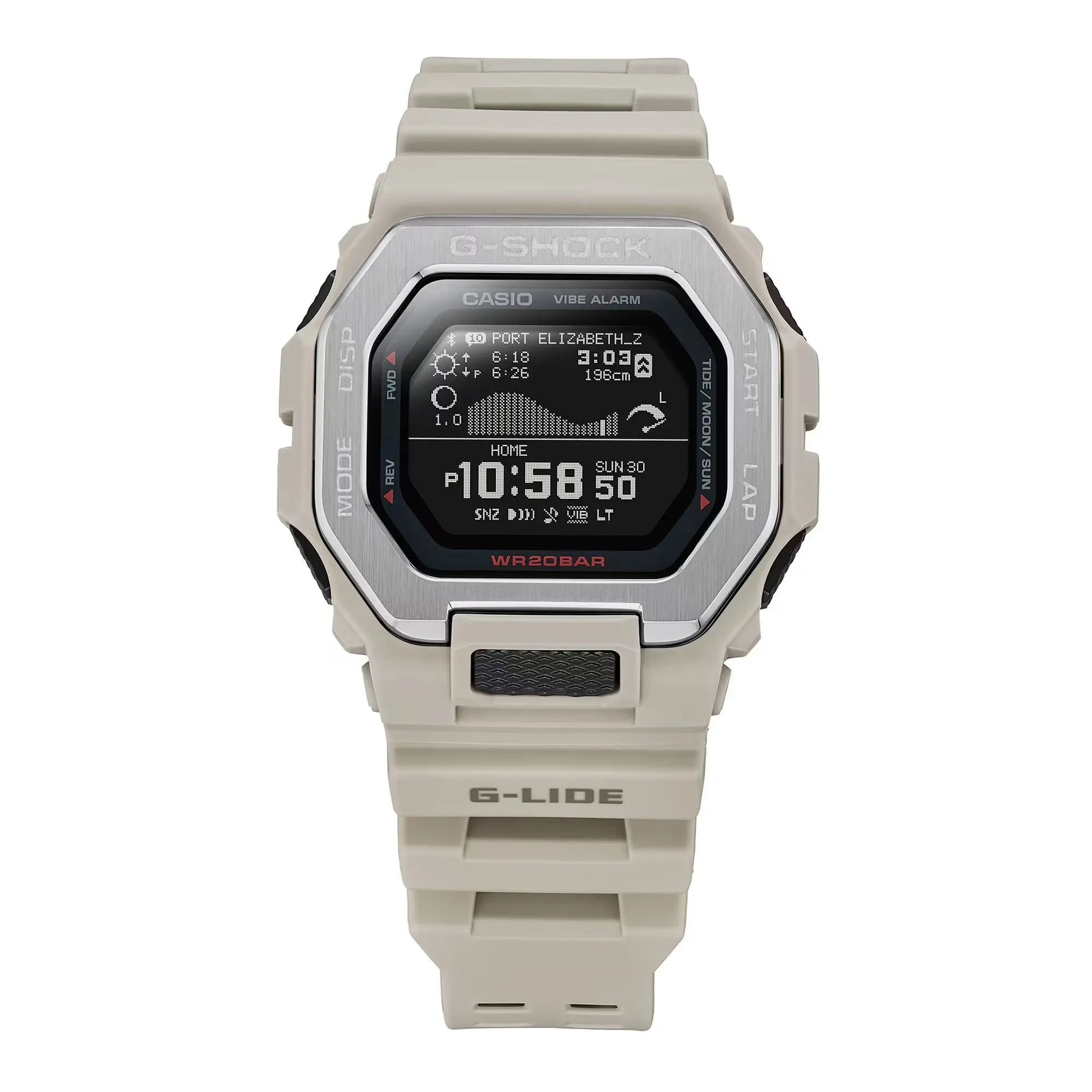 Casio G-SHOCK G-LIDE GBX100-8 Neutral Sand Surf Surfer Men's Tide Watch