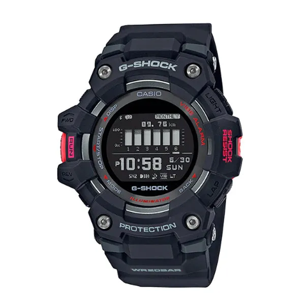 Casio G-Shock G-SQUAD Bluetooth¶¸ Black Resin Band Watch GBD100-1D GBD-100-1