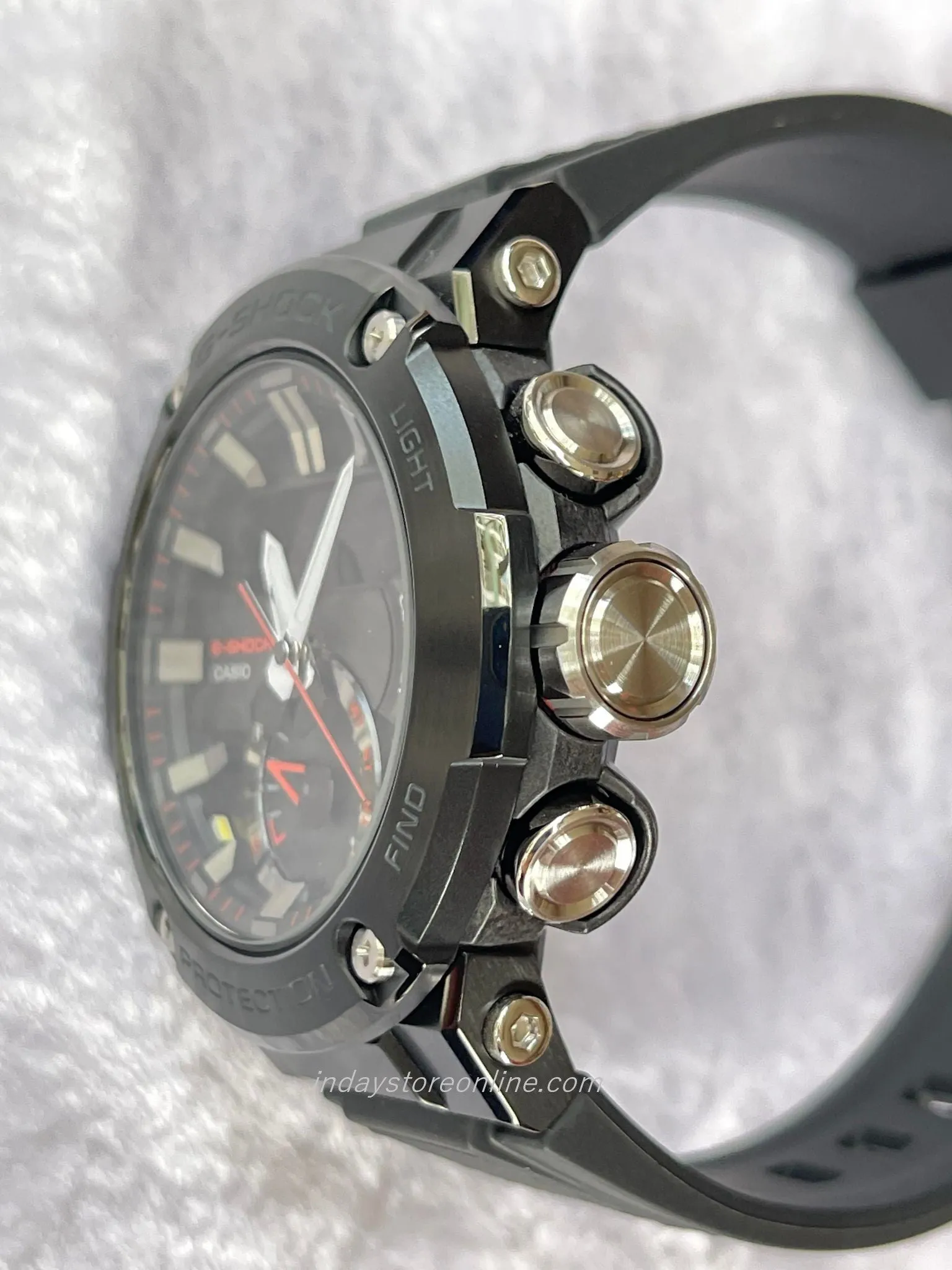 Casio G-Shock G-Steel Men's Watch GST-B200B-1A Analog-Digital Shock Resistant Carbon Core Guard Structure Tough Solar (Solar powered)