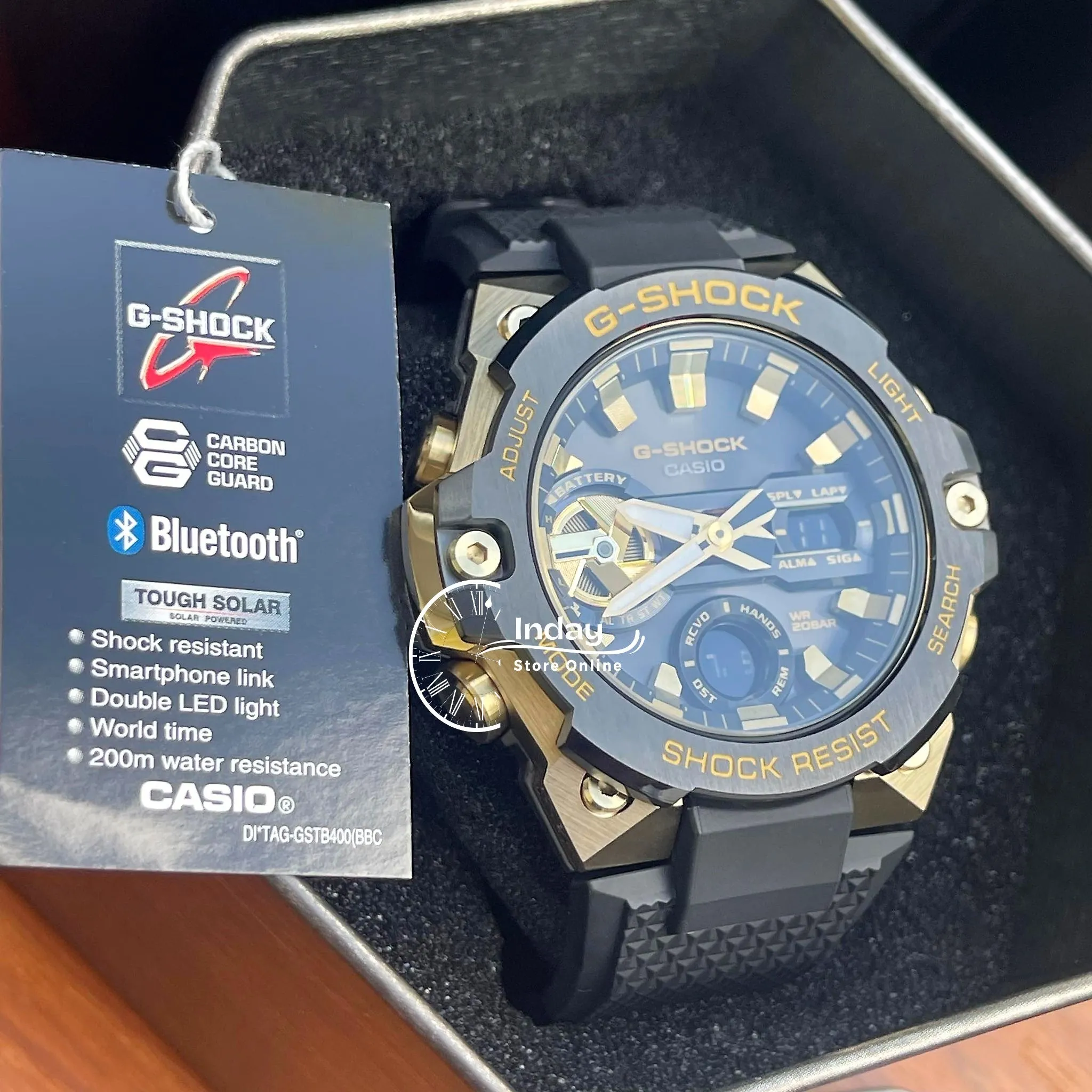 Casio G-Shock G-Steel Men's Watch GST-B400GB-1A9 GST-B400 Series Tough Solar (Solar powered) Mobile link (Wireless linking using Bluetooth®)