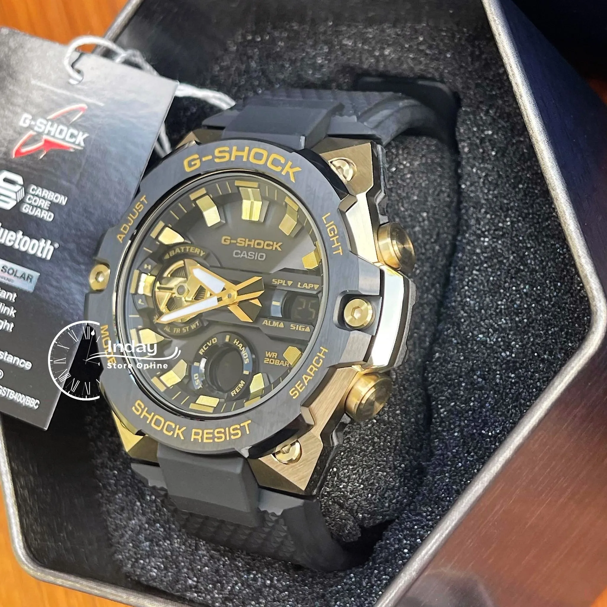 Casio G-Shock G-Steel Men's Watch GST-B400GB-1A9 GST-B400 Series Tough Solar (Solar powered) Mobile link (Wireless linking using Bluetooth®)