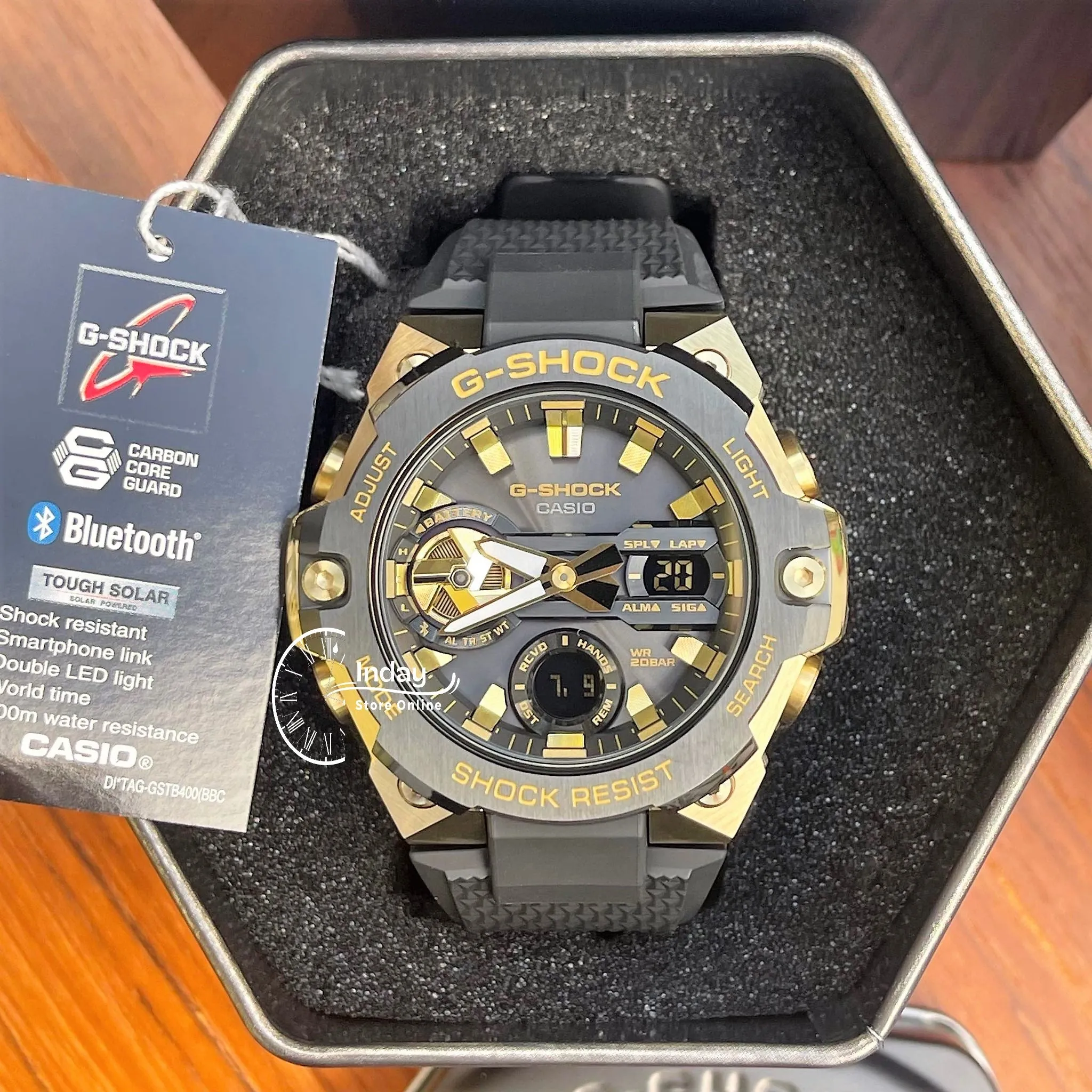 Casio G-Shock G-Steel Men's Watch GST-B400GB-1A9 GST-B400 Series Tough Solar (Solar powered) Mobile link (Wireless linking using Bluetooth®)