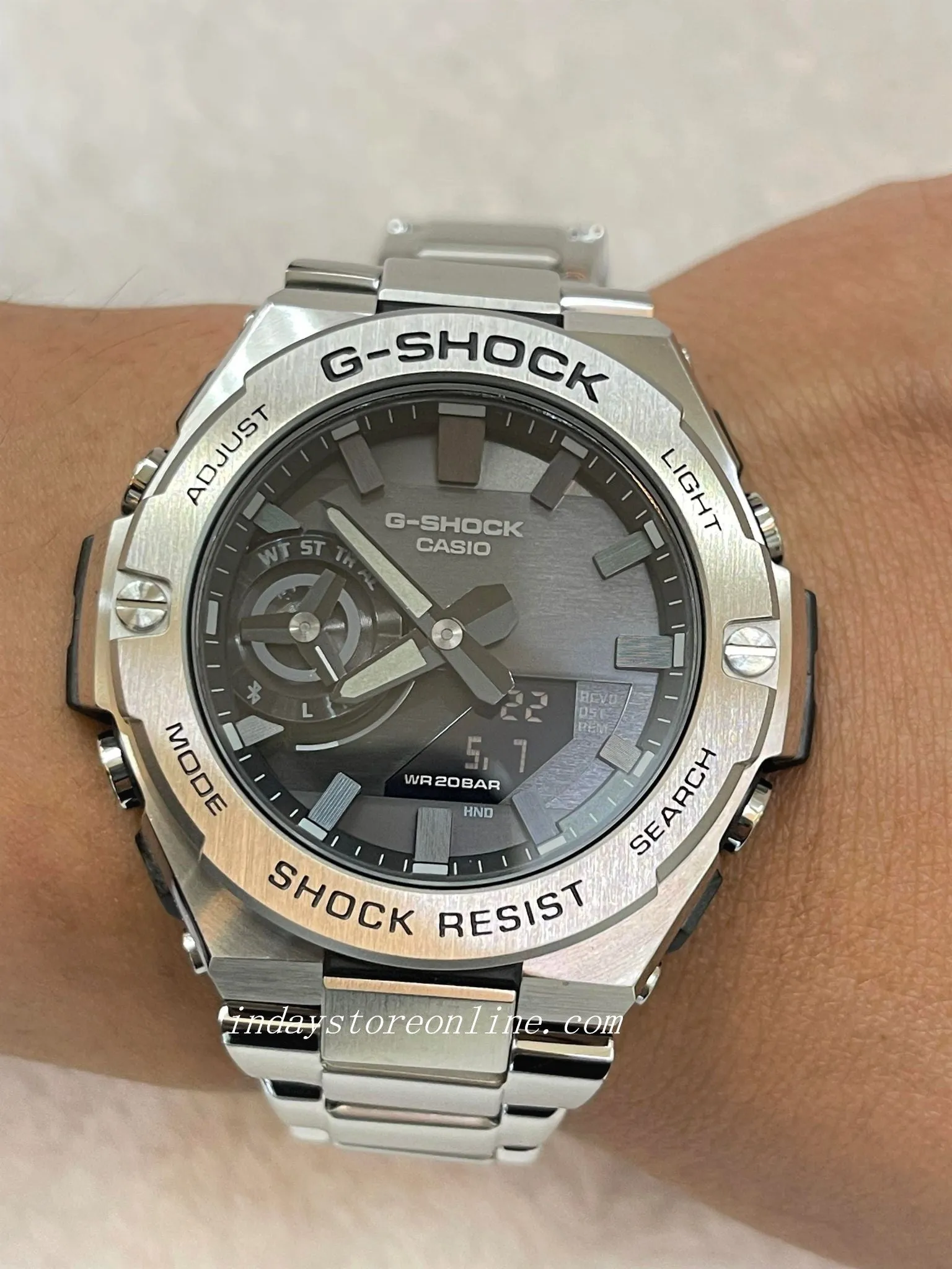 Casio G-Shock G-Steel Men's Watch GST-B500D-1A1 Analog-Digital G-Steel GST-B500 Series Carbon Core Guard structure Tough Solar (Solar powered)