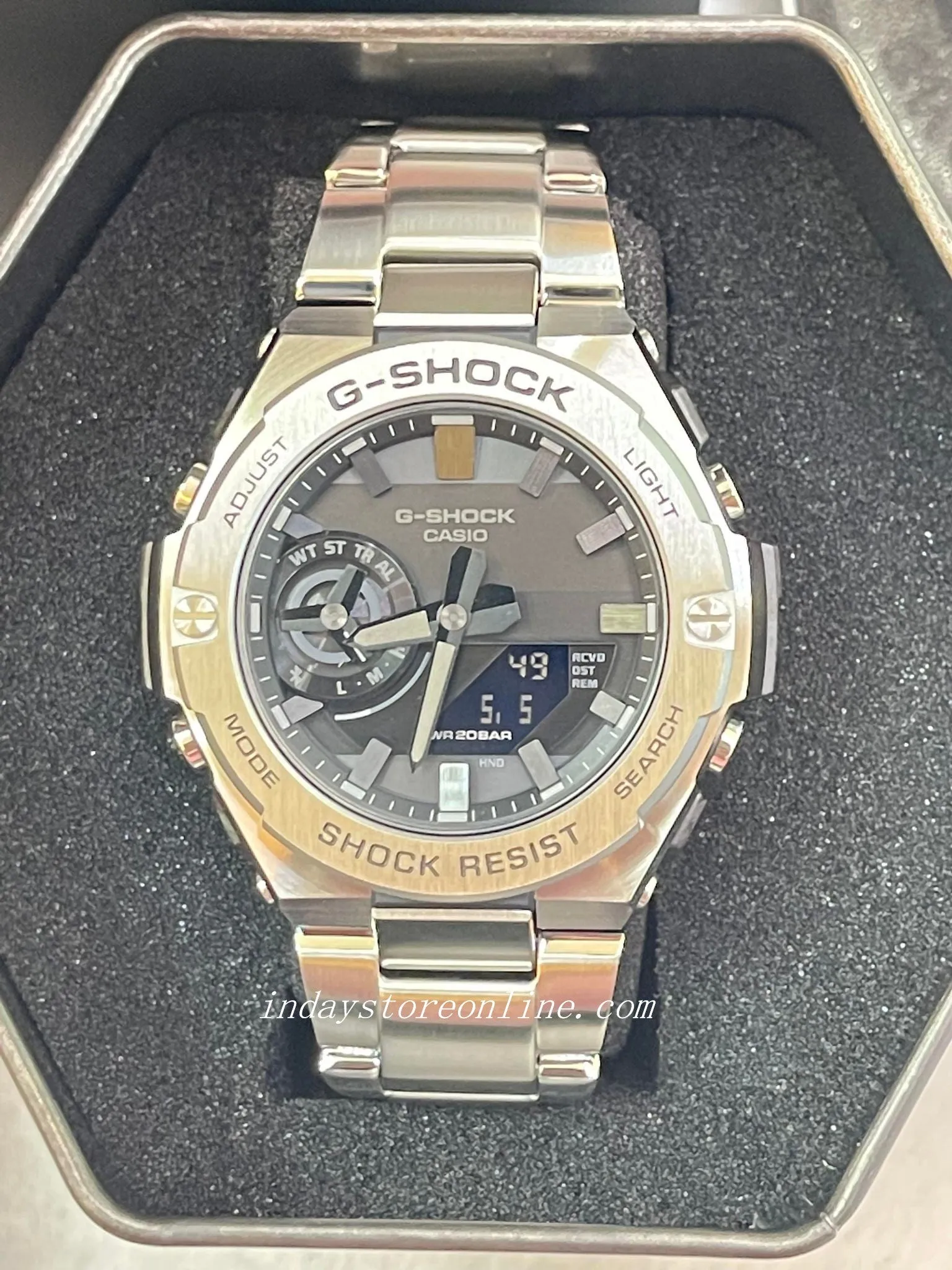 Casio G-Shock G-Steel Men's Watch GST-B500D-1A1 Analog-Digital G-Steel GST-B500 Series Carbon Core Guard structure Tough Solar (Solar powered)