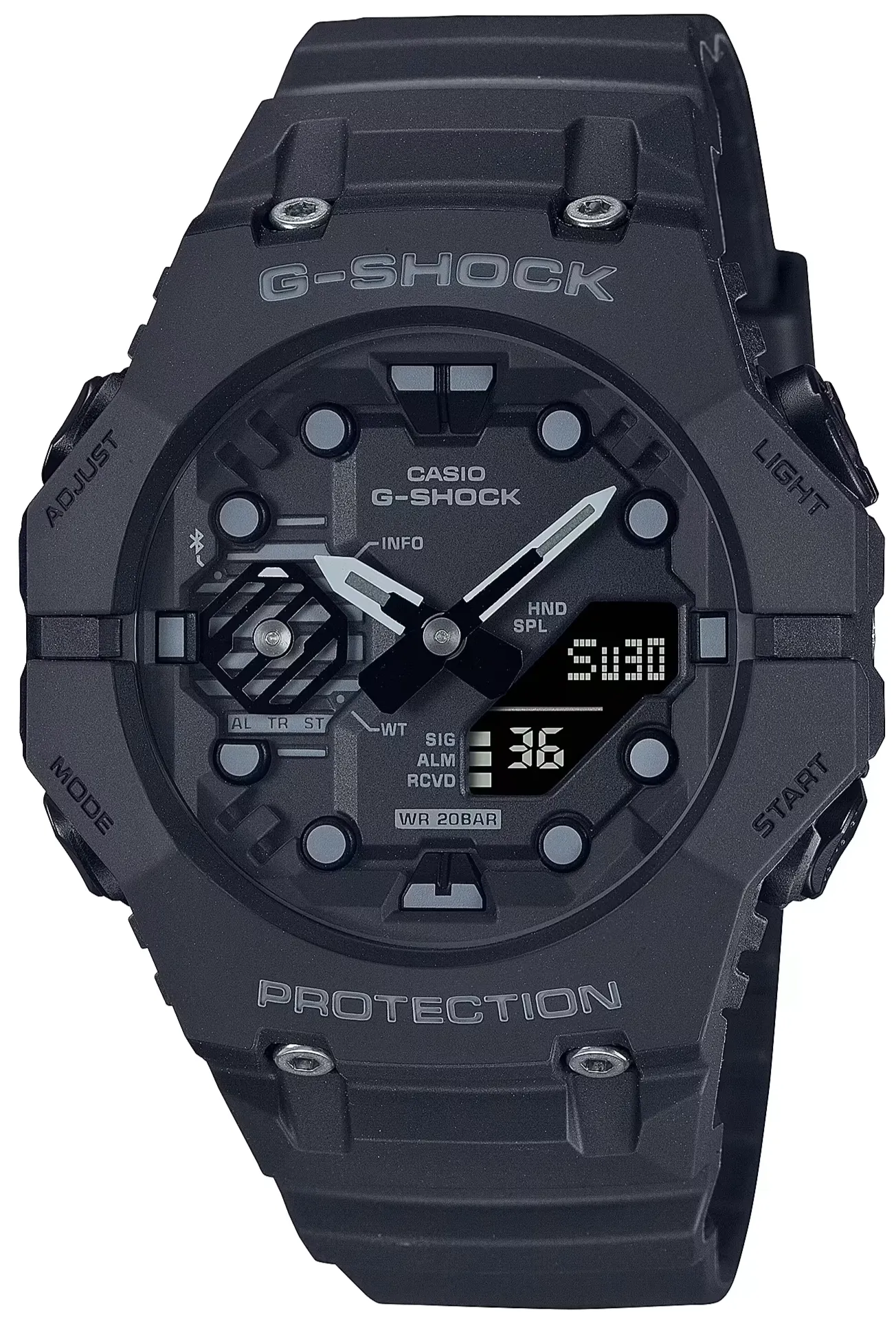 Casio G-Shock GA-B001 Series Bluetooth Smartphone Link Analog Digital Black-Out GA-B001-1A