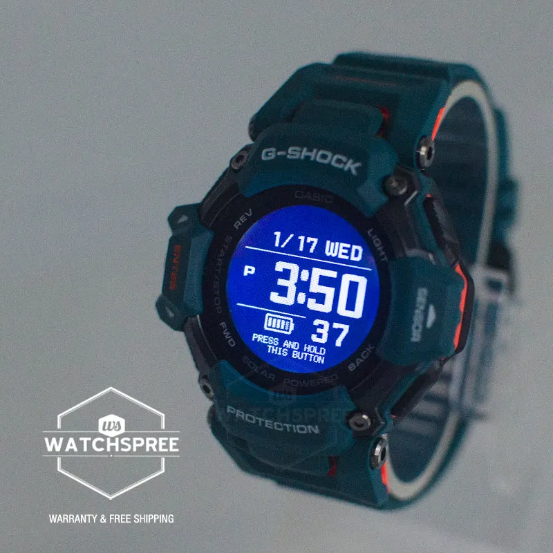 Casio G-Shock GBD-H2000 Lineup G-SQUAD Bluetooth© Tough Solar Multi-Sport Series Blue Resin Band Watch GBDH2000-2D GBD-H2000-2D GBD-H2000-2