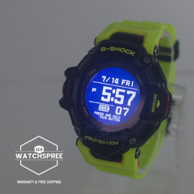 Casio G-Shock GBD-H2000 Lineup G-SQUAD Bluetooth© Tough Solar Multi-Sport Series Yellow Resin Band Watch GBDH2000-1A9 GBD-H2000-1A9