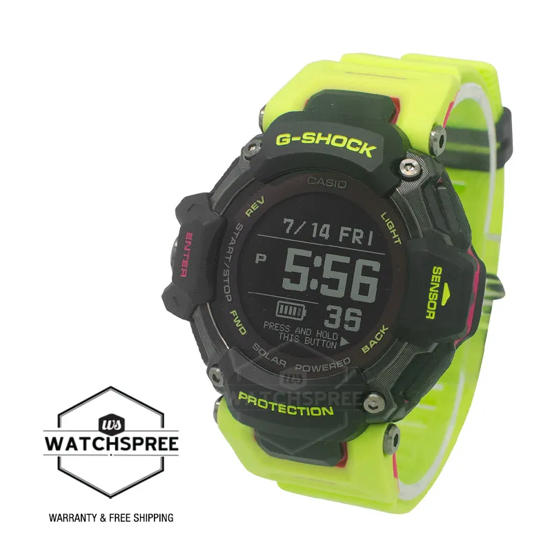 Casio G-Shock GBD-H2000 Lineup G-SQUAD Bluetooth© Tough Solar Multi-Sport Series Yellow Resin Band Watch GBDH2000-1A9 GBD-H2000-1A9