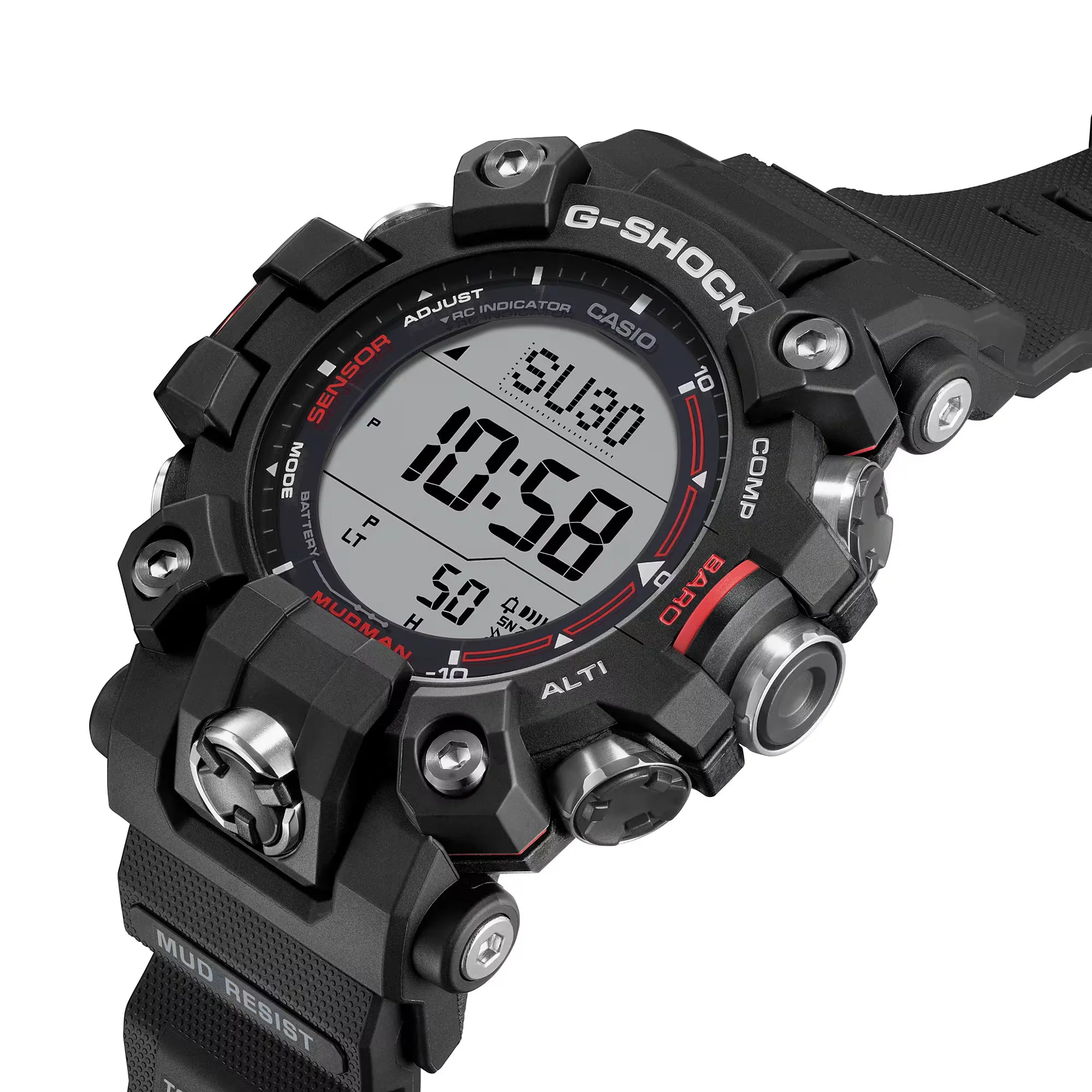 CASIO G-Shock GW9500-1 Mudman Triple Sensor Solar Black Watch