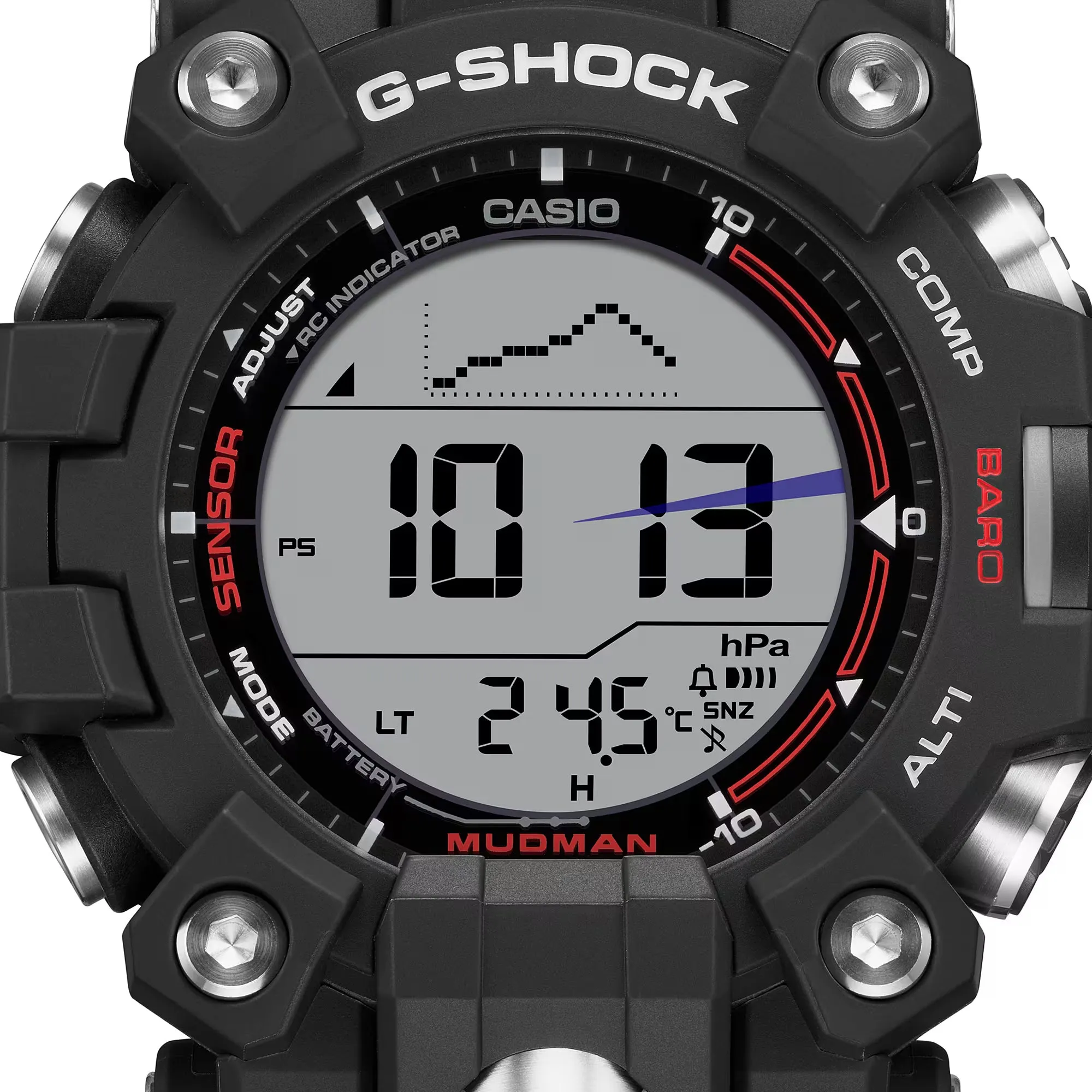CASIO G-Shock GW9500-1 Mudman Triple Sensor Solar Black Watch
