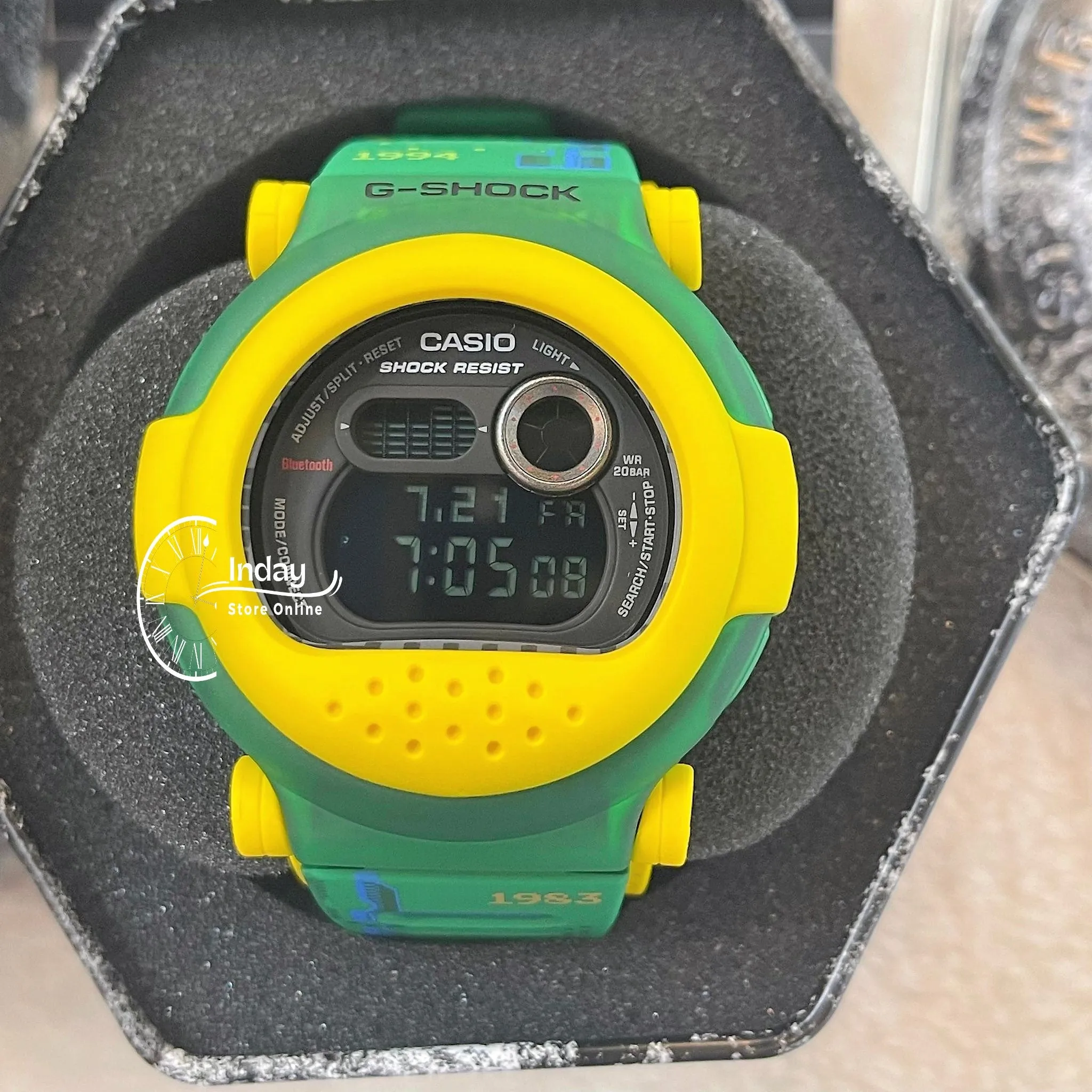 Casio G-Shock Men's Watch G-B001RG-3 Digital DW-001 Series Retro Gaming Graphics Interchangeable Translucent Bands