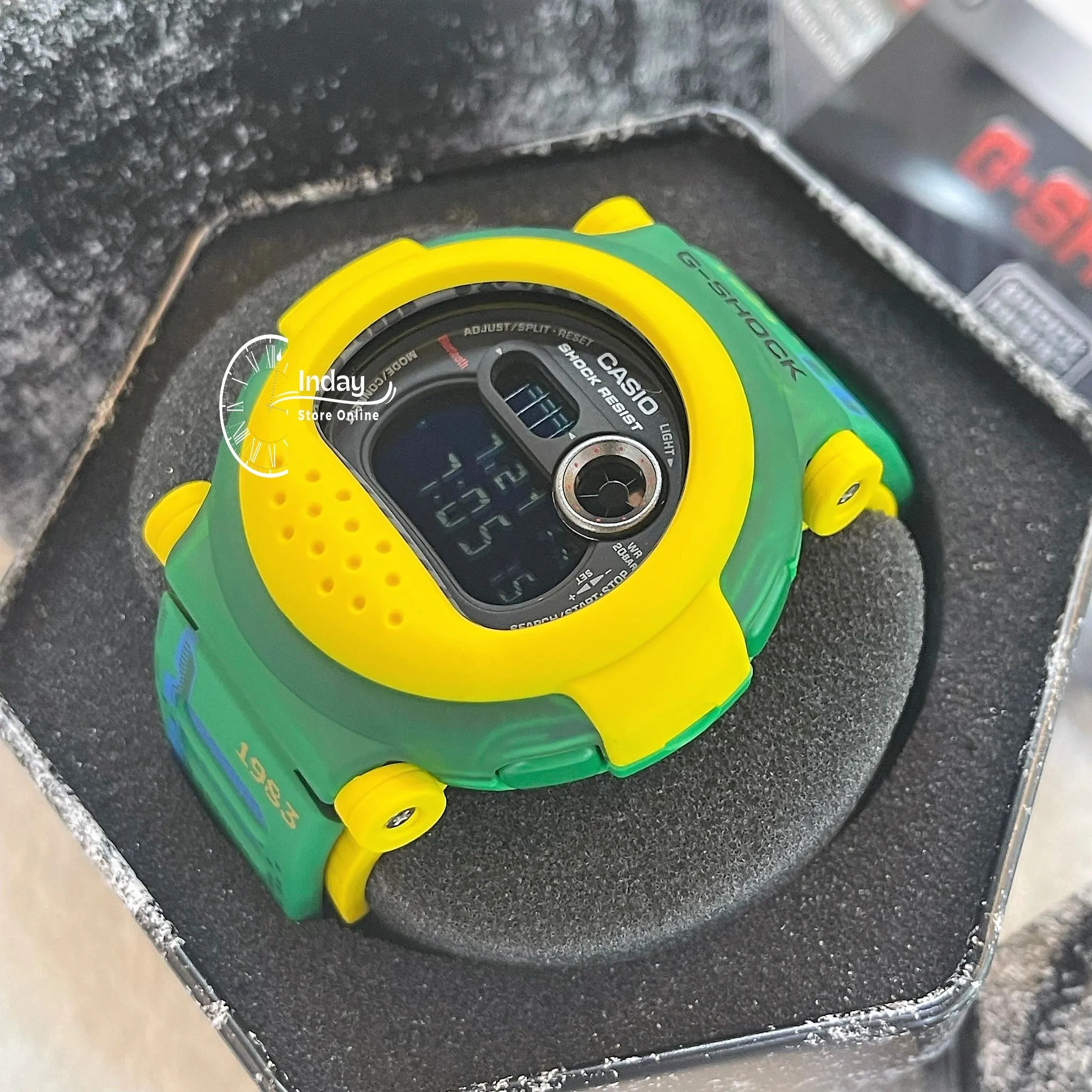 Casio G-Shock Men's Watch G-B001RG-3 Digital DW-001 Series Retro Gaming Graphics Interchangeable Translucent Bands