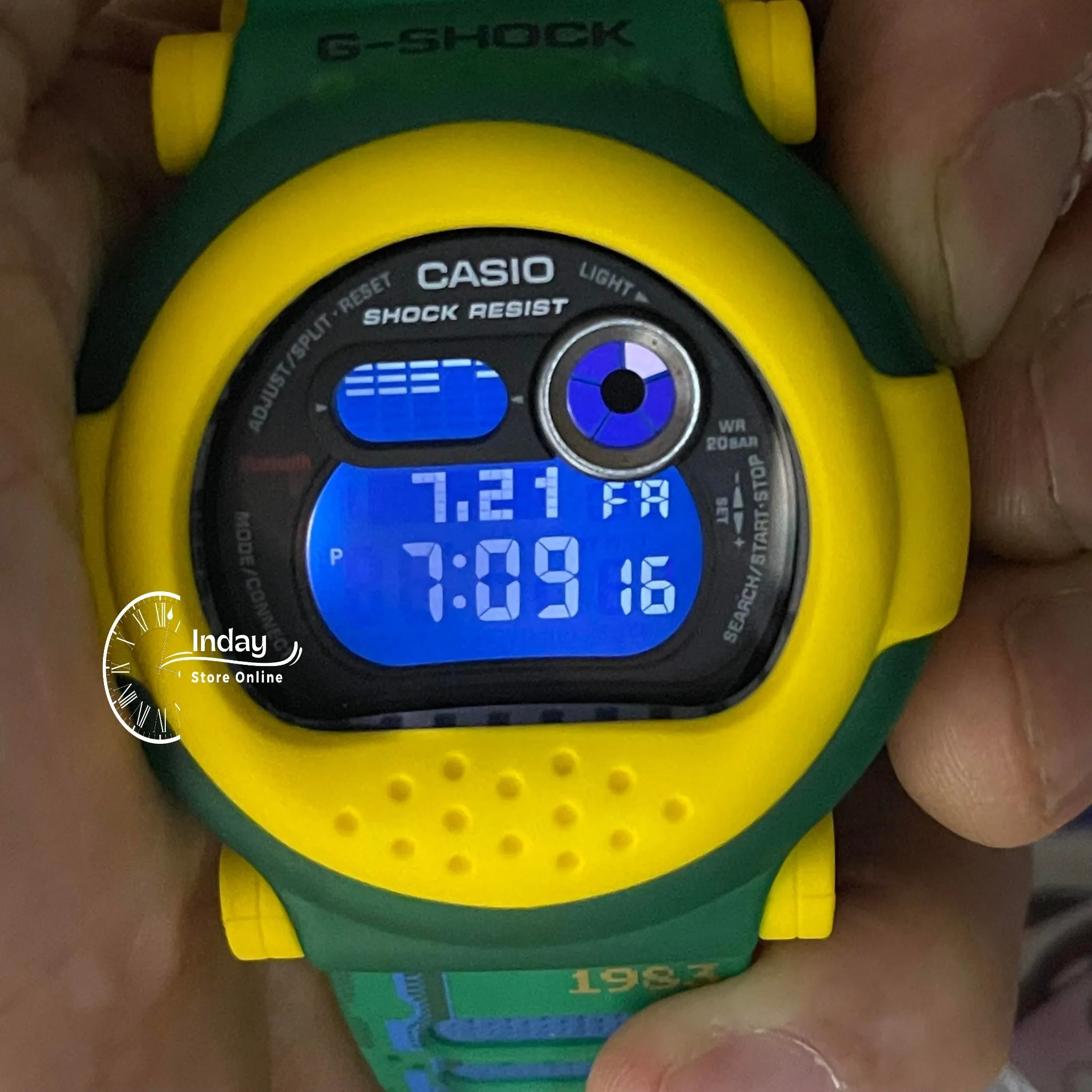 Casio G-Shock Men's Watch G-B001RG-3 Digital DW-001 Series Retro Gaming Graphics Interchangeable Translucent Bands