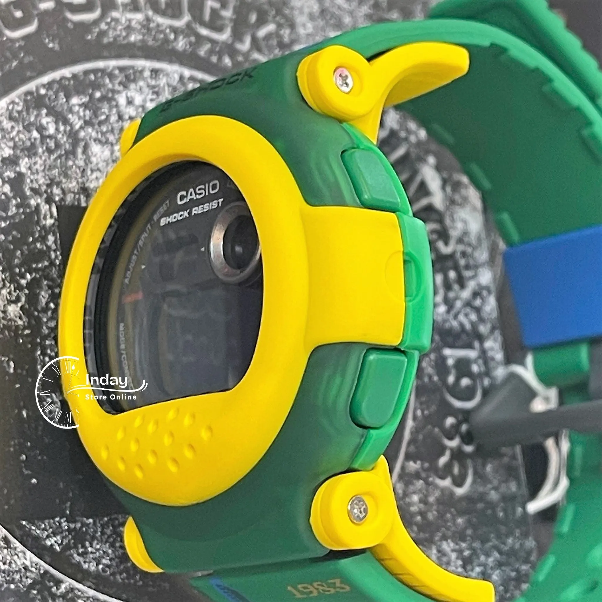 Casio G-Shock Men's Watch G-B001RG-3 Digital DW-001 Series Retro Gaming Graphics Interchangeable Translucent Bands