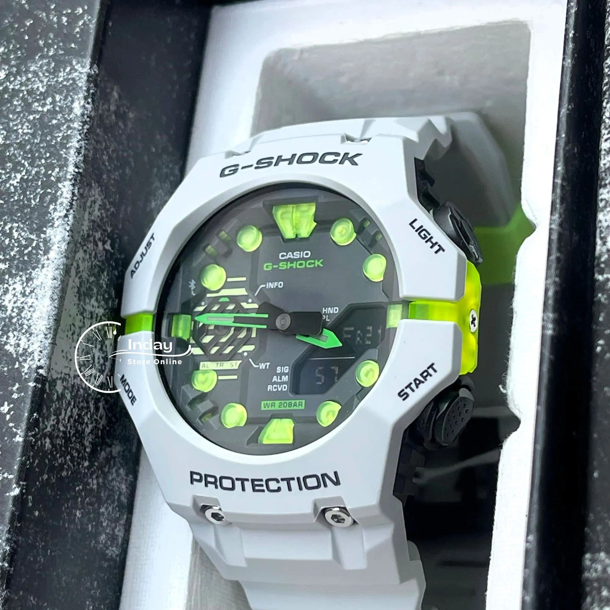 Casio G-Shock Men's Watch GA-B001MW-8A Resin Band Mineral Glass Shock Resistant  Mobile Link Bluetooth