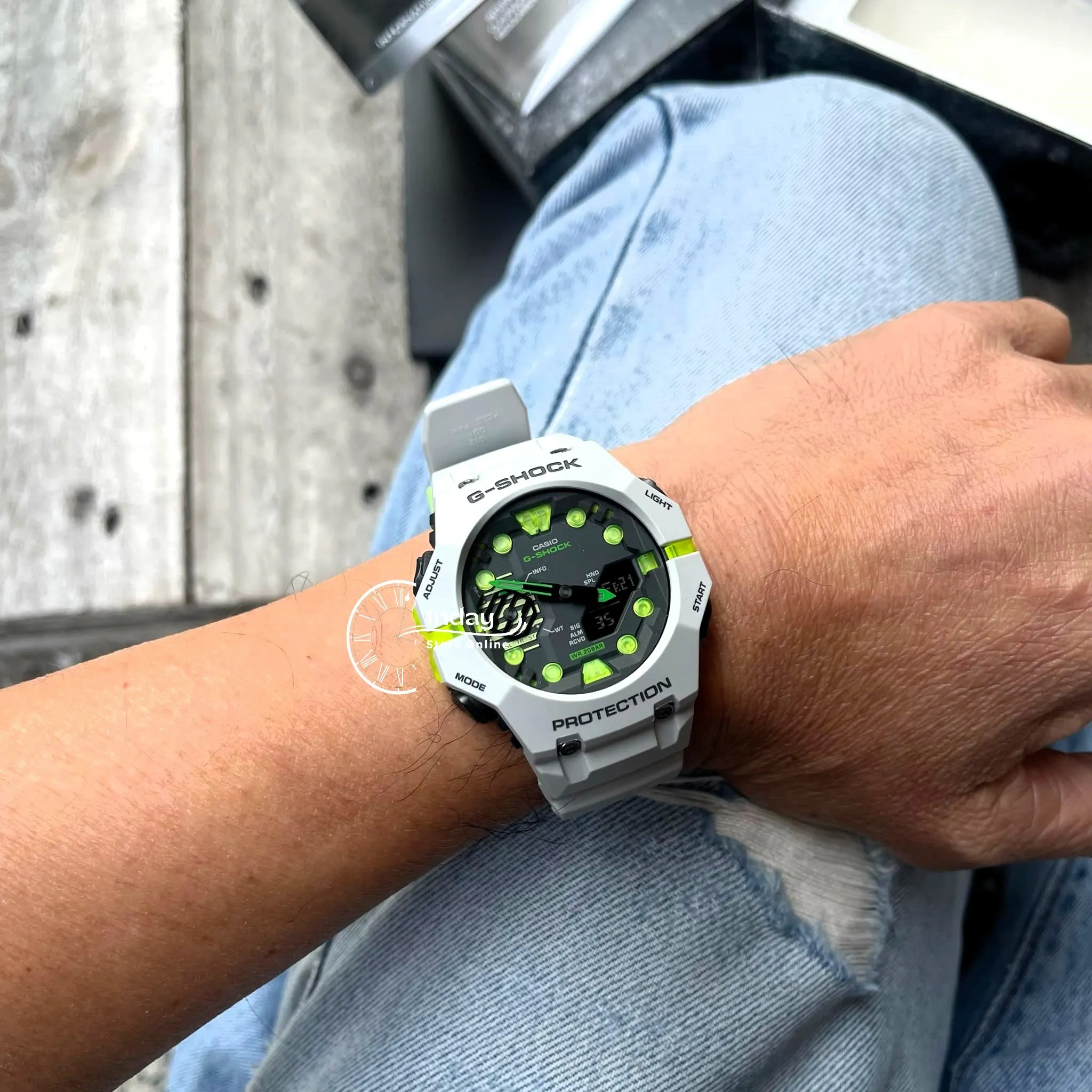 Casio G-Shock Men's Watch GA-B001MW-8A Resin Band Mineral Glass Shock Resistant  Mobile Link Bluetooth