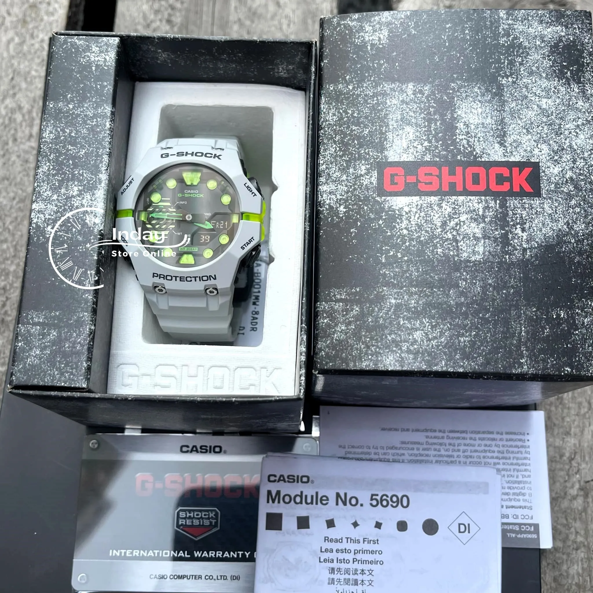 Casio G-Shock Men's Watch GA-B001MW-8A Resin Band Mineral Glass Shock Resistant  Mobile Link Bluetooth