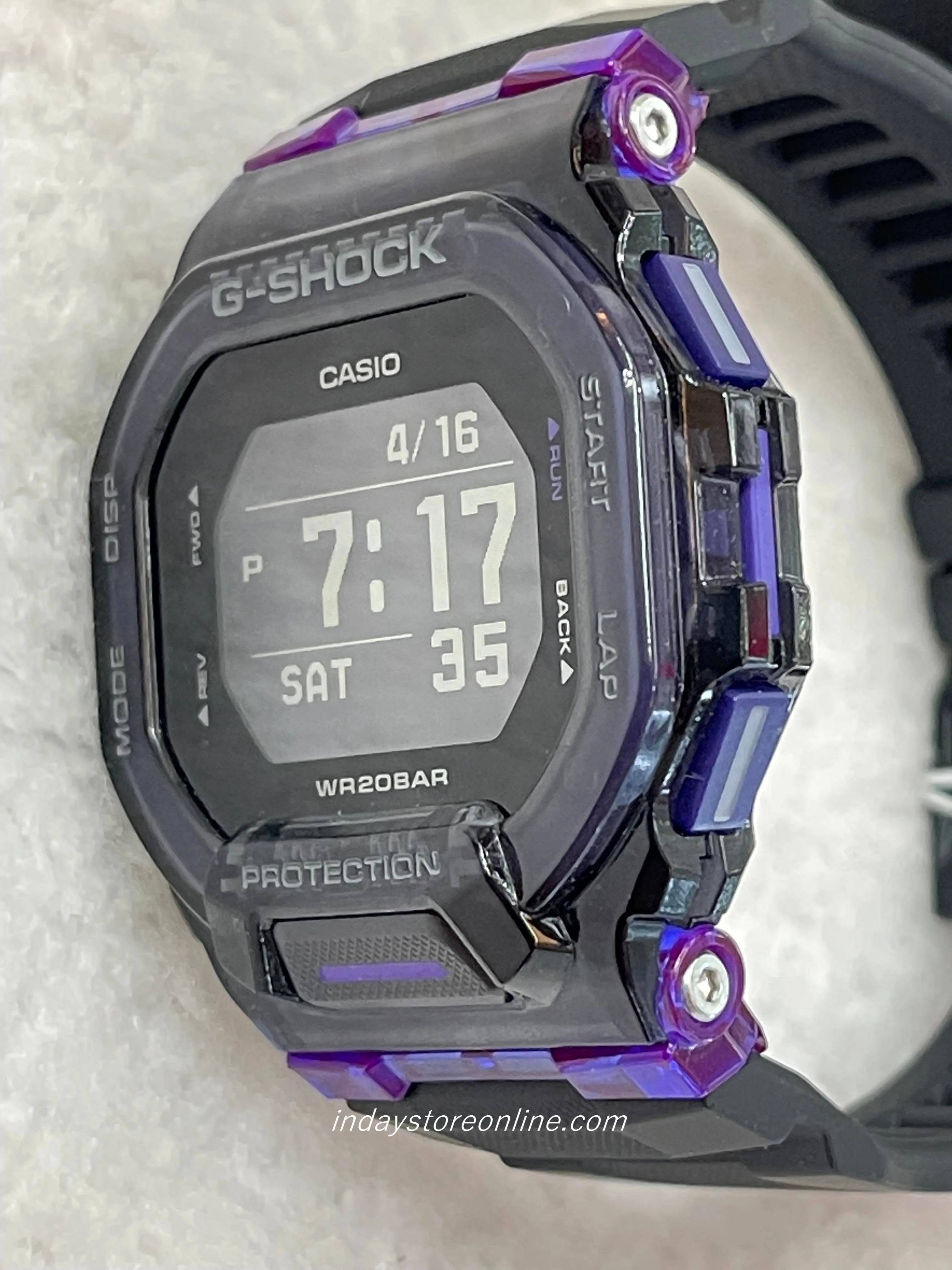 Casio G-Shock Men's Watch GBD-200SM-1A6 G-Squad Vital Bright Series Digital Great for Runners