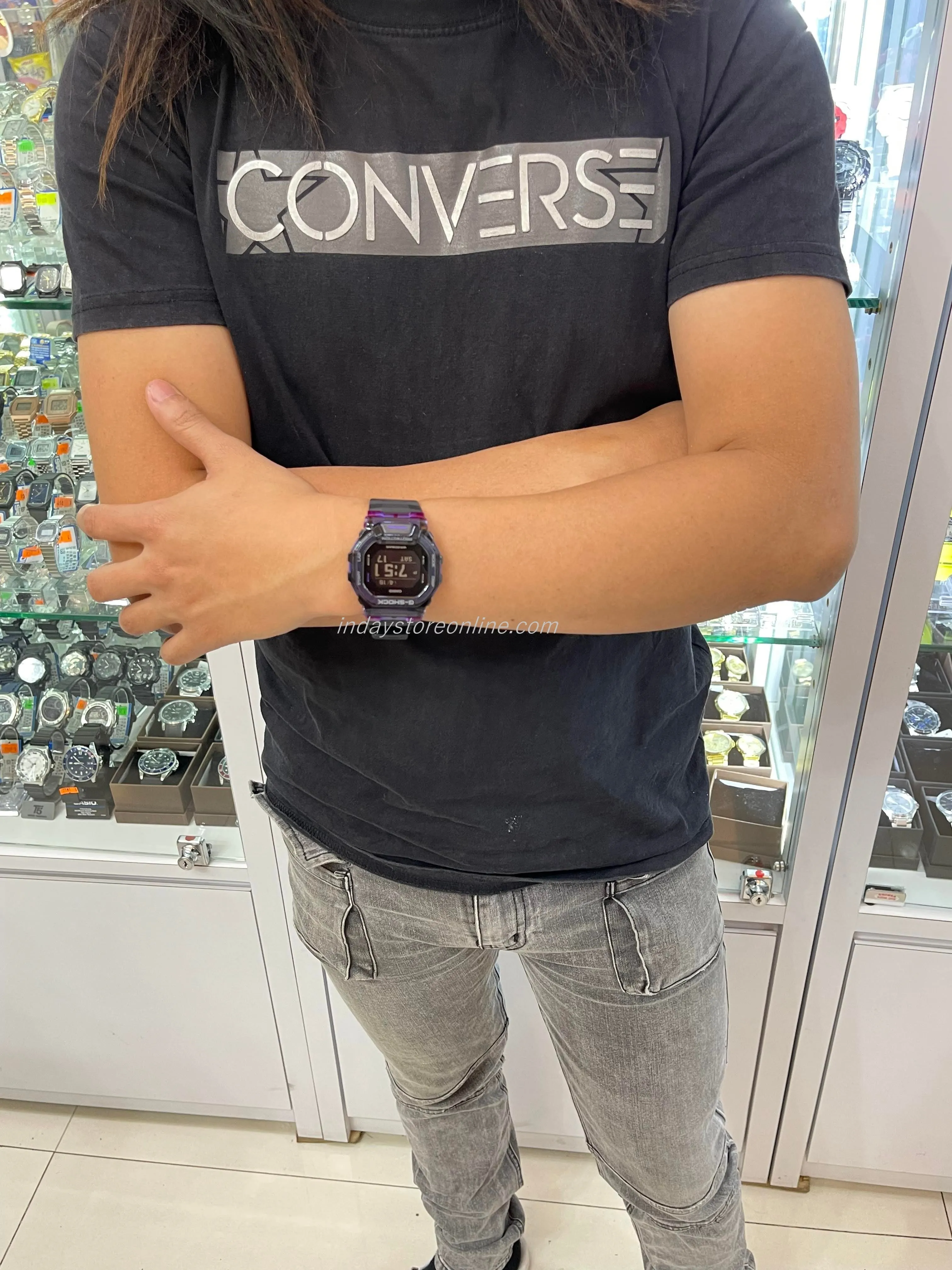 Casio G-Shock Men's Watch GBD-200SM-1A6 G-Squad Vital Bright Series Digital Great for Runners