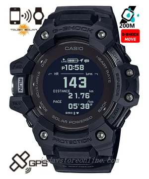 Casio G-Shock Men's Watch GBD-H1000-1 G-Squad GBD-H1000 Digital Series Black Color Sports Watch Mobile link (Wireless linking using Bluetooth®)