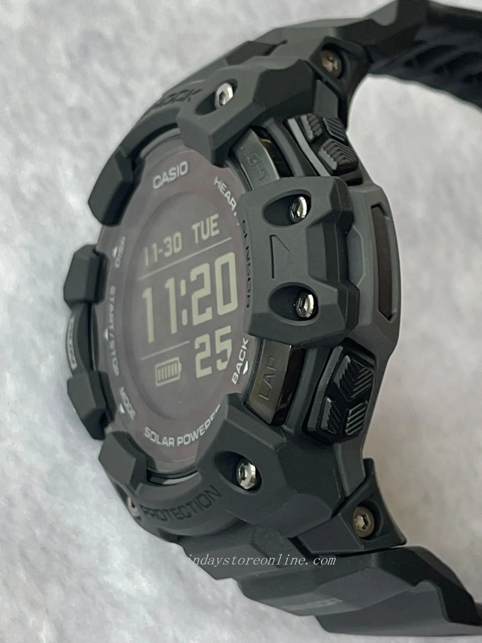 Casio G-Shock Men's Watch GBD-H1000-1 G-Squad GBD-H1000 Digital Series Black Color Sports Watch Mobile link (Wireless linking using Bluetooth®)