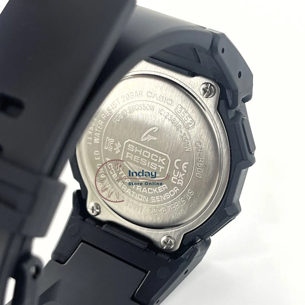 Casio G-Shock Men's Watch GD-B500-1 Resin Band Mineral Glass Shock Resistant Mobile link Bluetooth