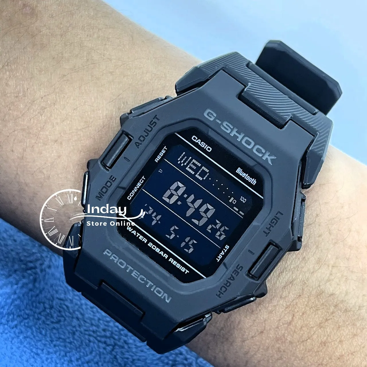 Casio G-Shock Men's Watch GD-B500-1 Resin Band Mineral Glass Shock Resistant Mobile link Bluetooth