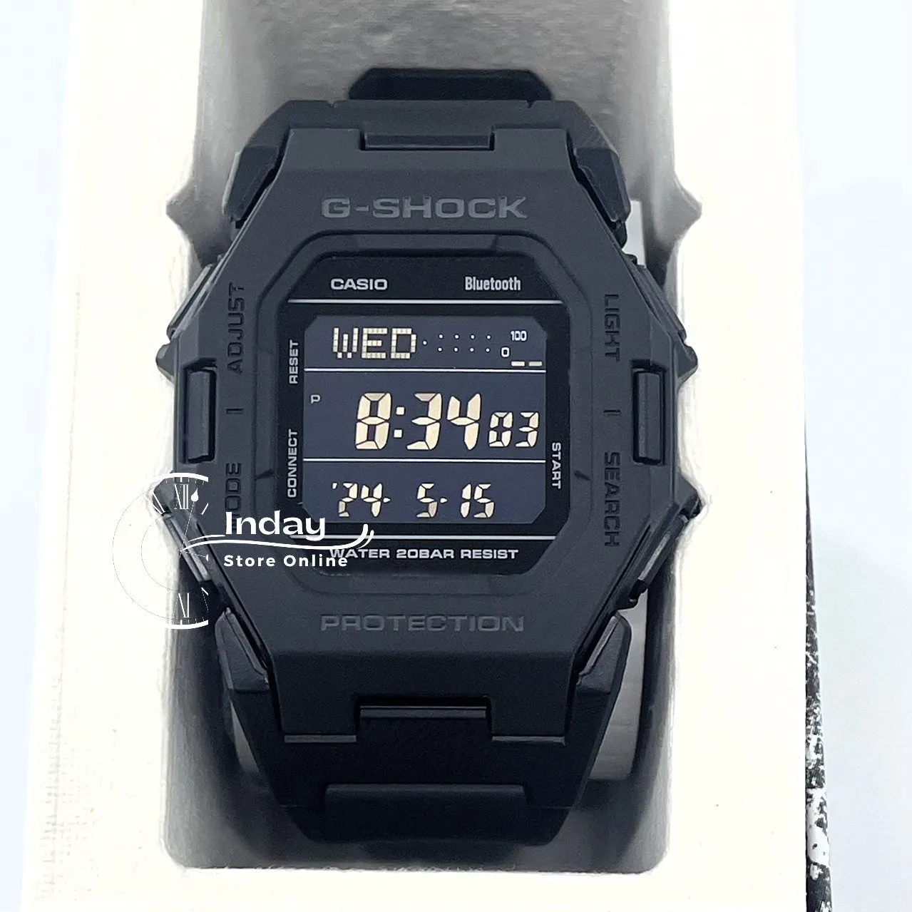 Casio G-Shock Men's Watch GD-B500-1 Resin Band Mineral Glass Shock Resistant Mobile link Bluetooth