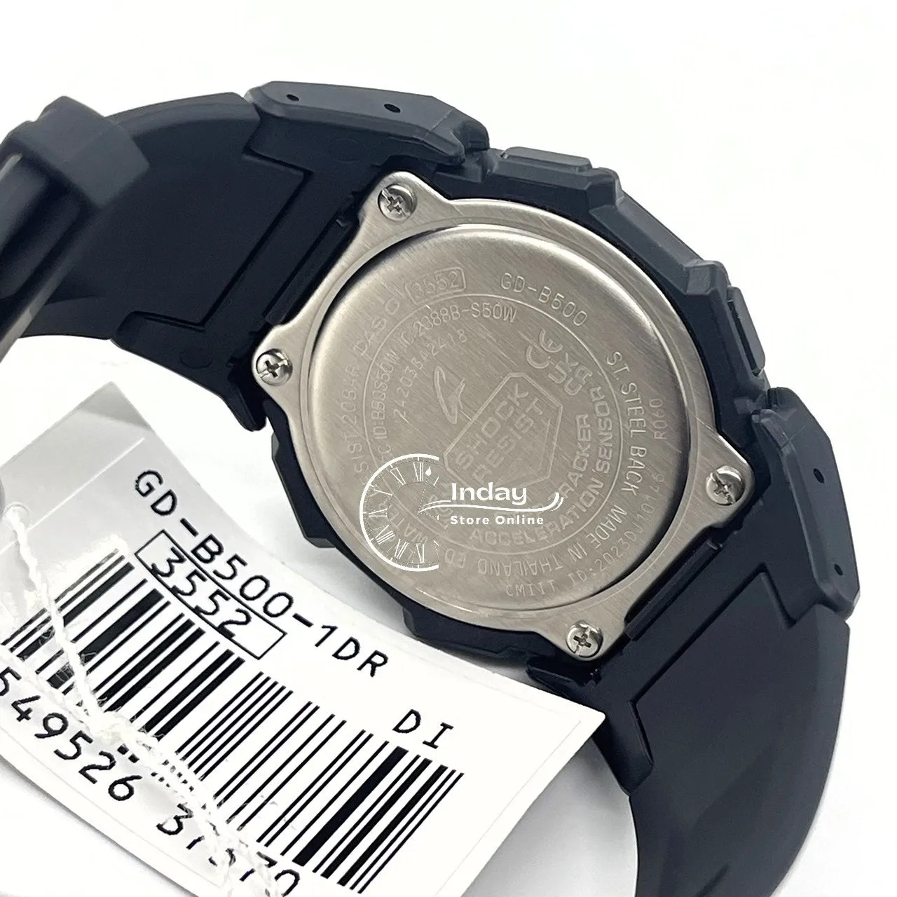 Casio G-Shock Men's Watch GD-B500-1 Resin Band Mineral Glass Shock Resistant Mobile link Bluetooth