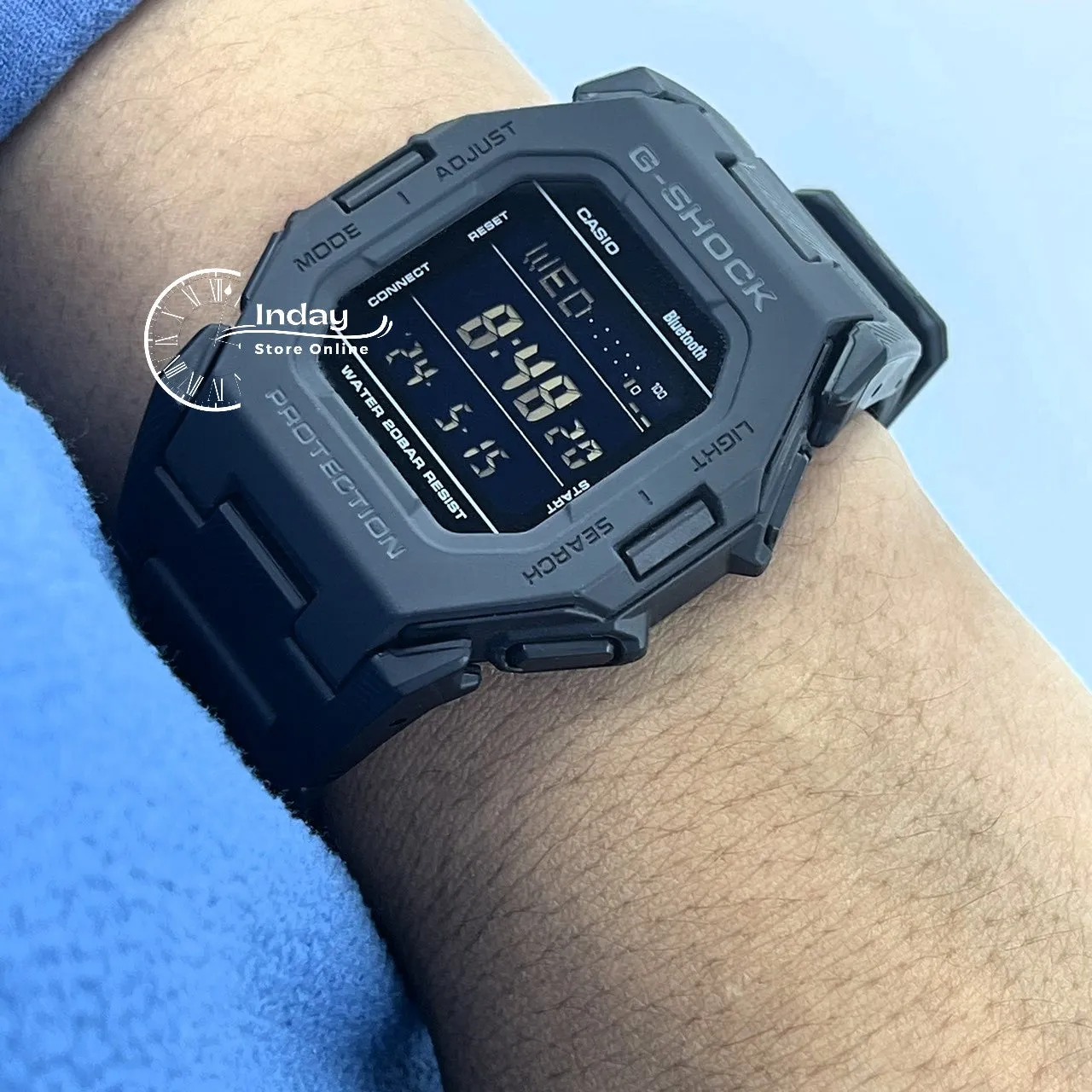 Casio G-Shock Men's Watch GD-B500-1 Resin Band Mineral Glass Shock Resistant Mobile link Bluetooth