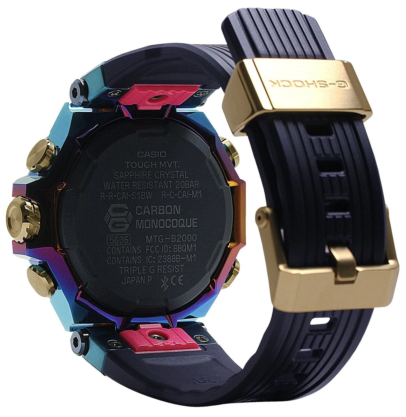 Casio G-Shock MT-G Tough Solar Rainbow IP Blue Phoenix Special MTG-B2000PH-2A