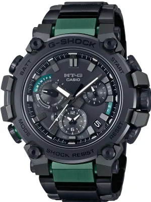 Casio G-Shock MT-G Tough Solar Smartphone Link Black-Green MTG-B3000BD-1A2