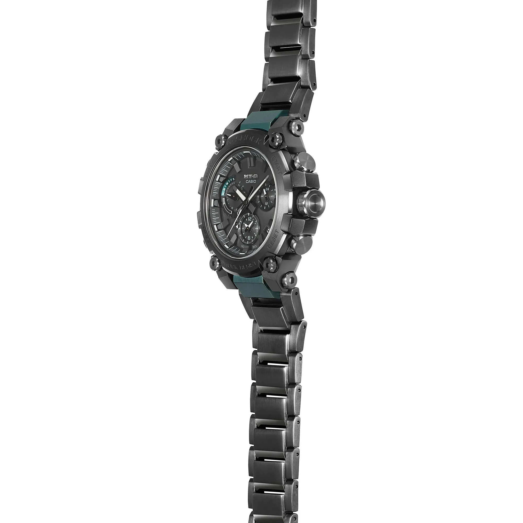 Casio G-Shock MT-G Tough Solar Smartphone Link Black-Green MTG-B3000BD-1A2