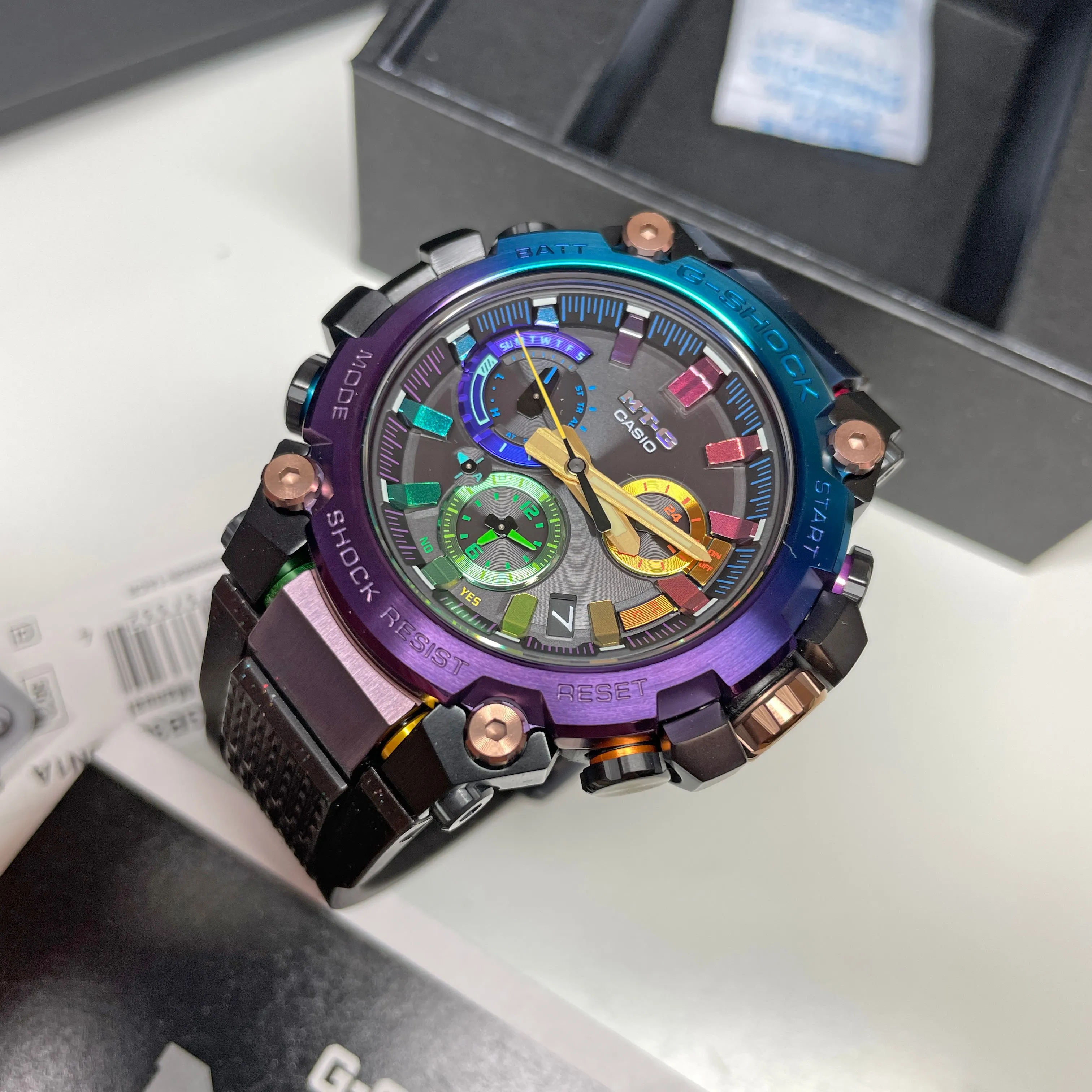 Casio G-Shock MTGB3000DN-1A Diffuse Nebula Rainbow Limited Edition MTG Watch