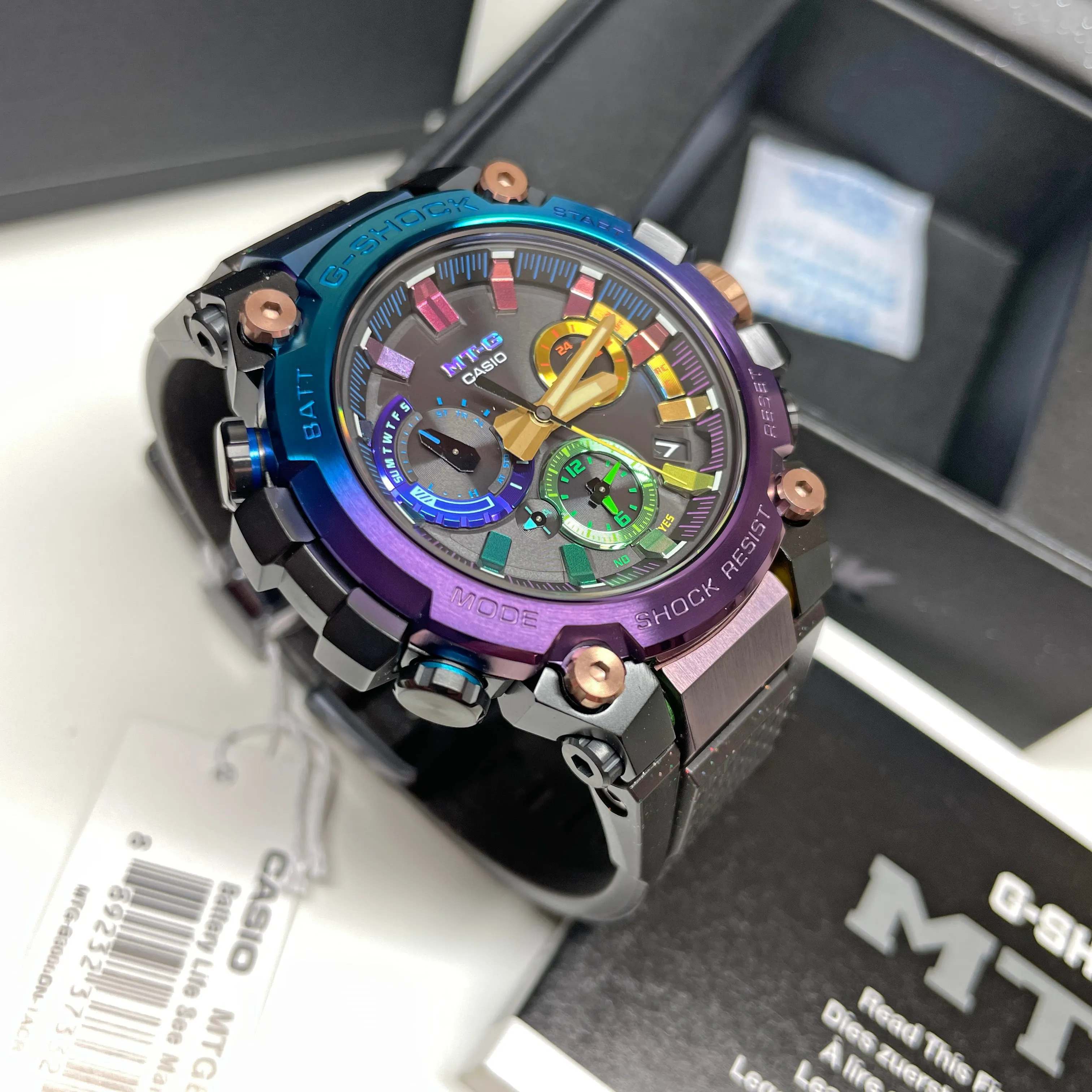 Casio G-Shock MTGB3000DN-1A Diffuse Nebula Rainbow Limited Edition MTG Watch