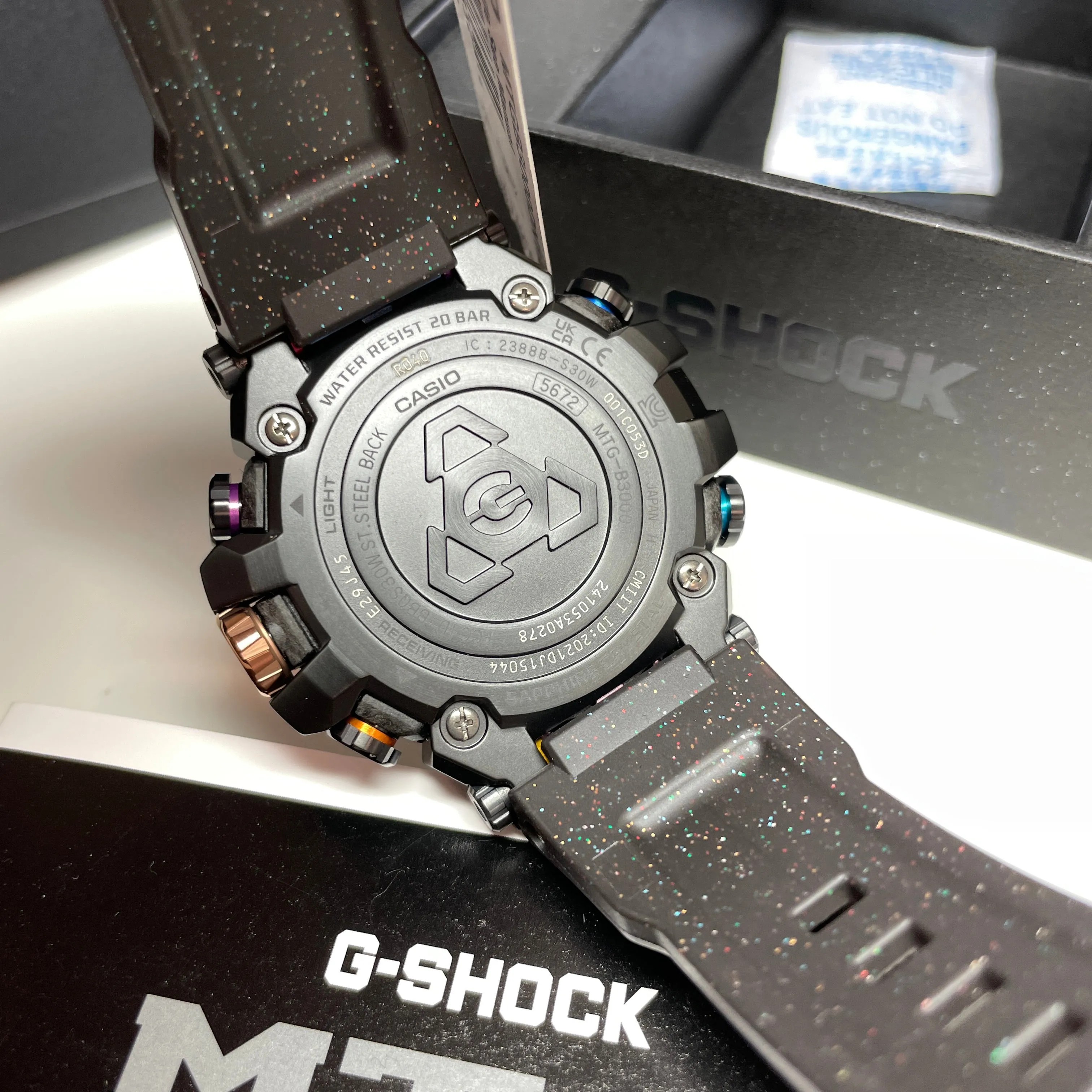 Casio G-Shock MTGB3000DN-1A Diffuse Nebula Rainbow Limited Edition MTG Watch