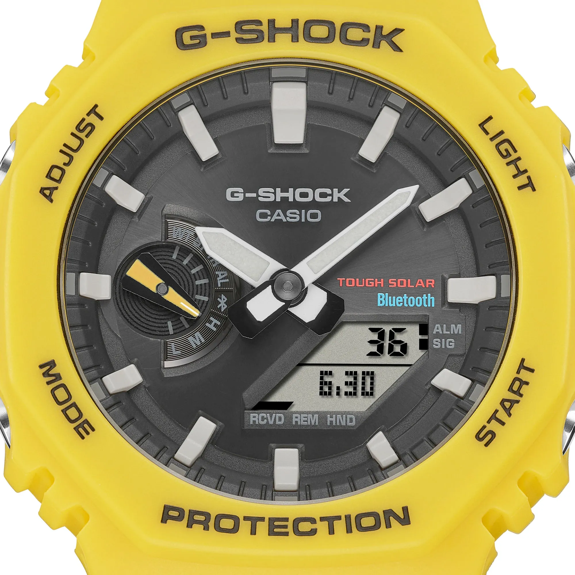 Casio G-Shock Solar Bluetooth 2100 Yellow CasiOak GAB2100C-9A