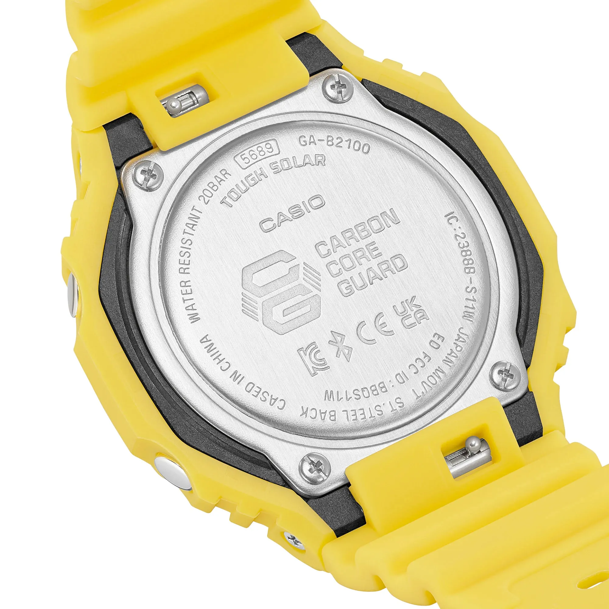 Casio G-Shock Solar Bluetooth 2100 Yellow CasiOak GAB2100C-9A