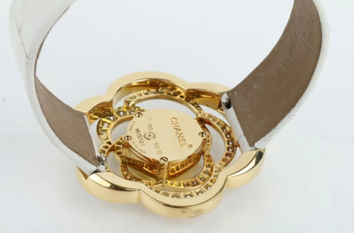 Chanel's Radiant Camélia: 18kt Yellow Gold & Diamond Timepiece"