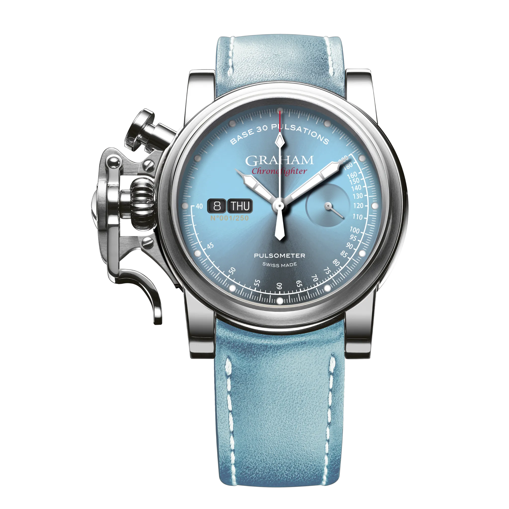 CHRONOFIGHTER VINTAGE PULSOMETER LIGHT BLUE