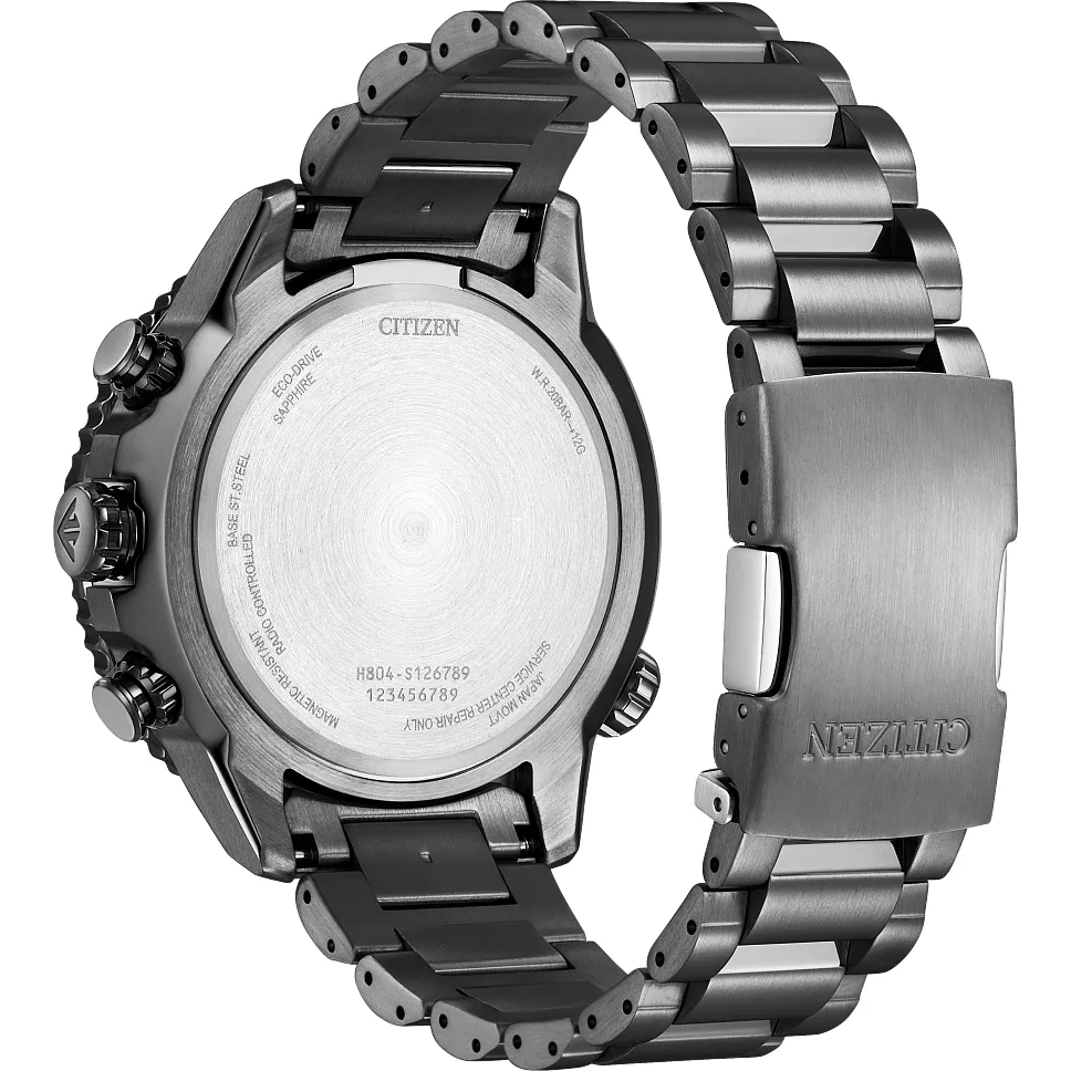 Citizen Eco-Drive Promaster Navihawk Stainless Steel Bracelet Watch AT8227-56X