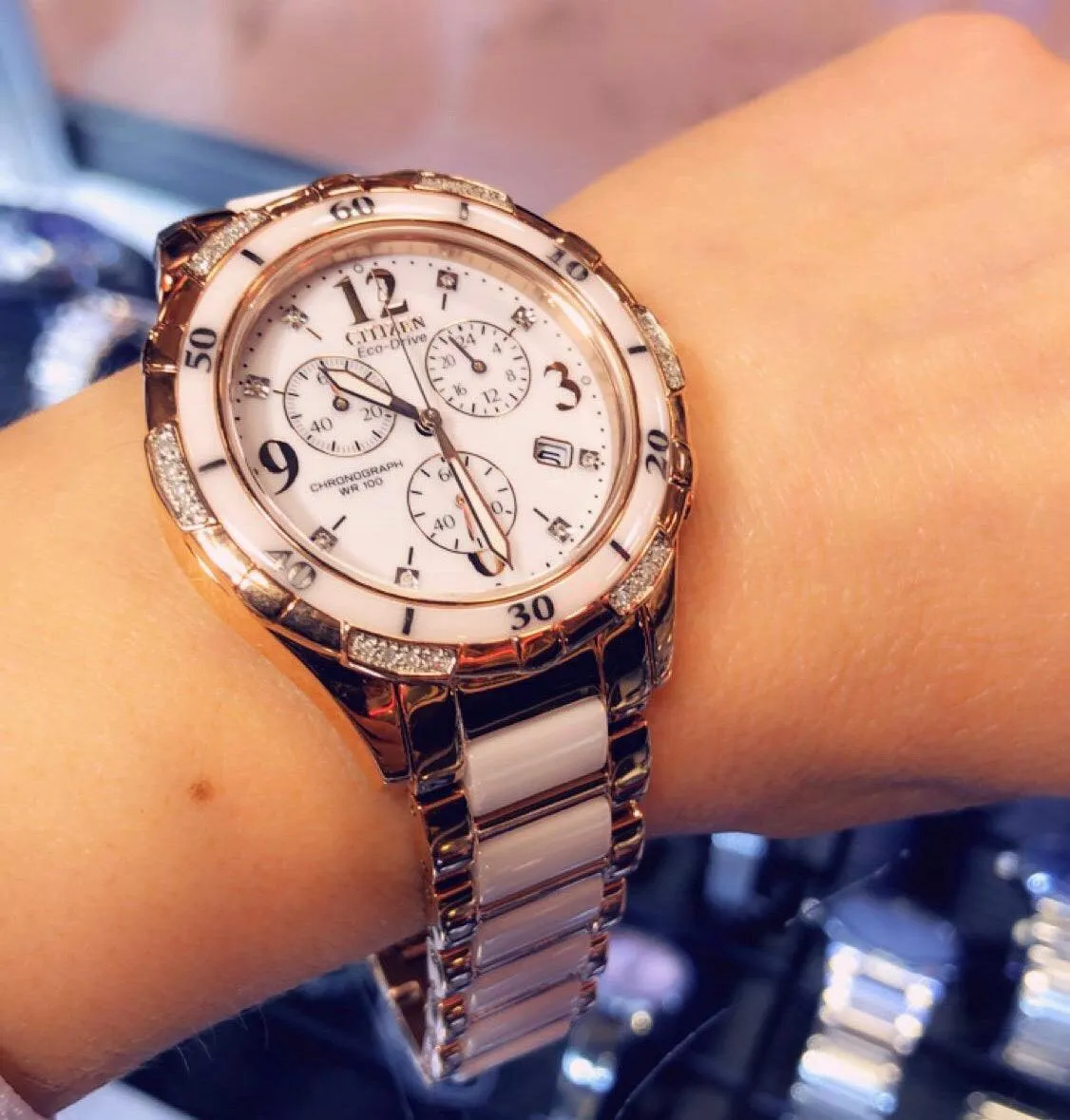 Citizen Eco Drive Silhouette Diamond Women's Watch FB1233-51A