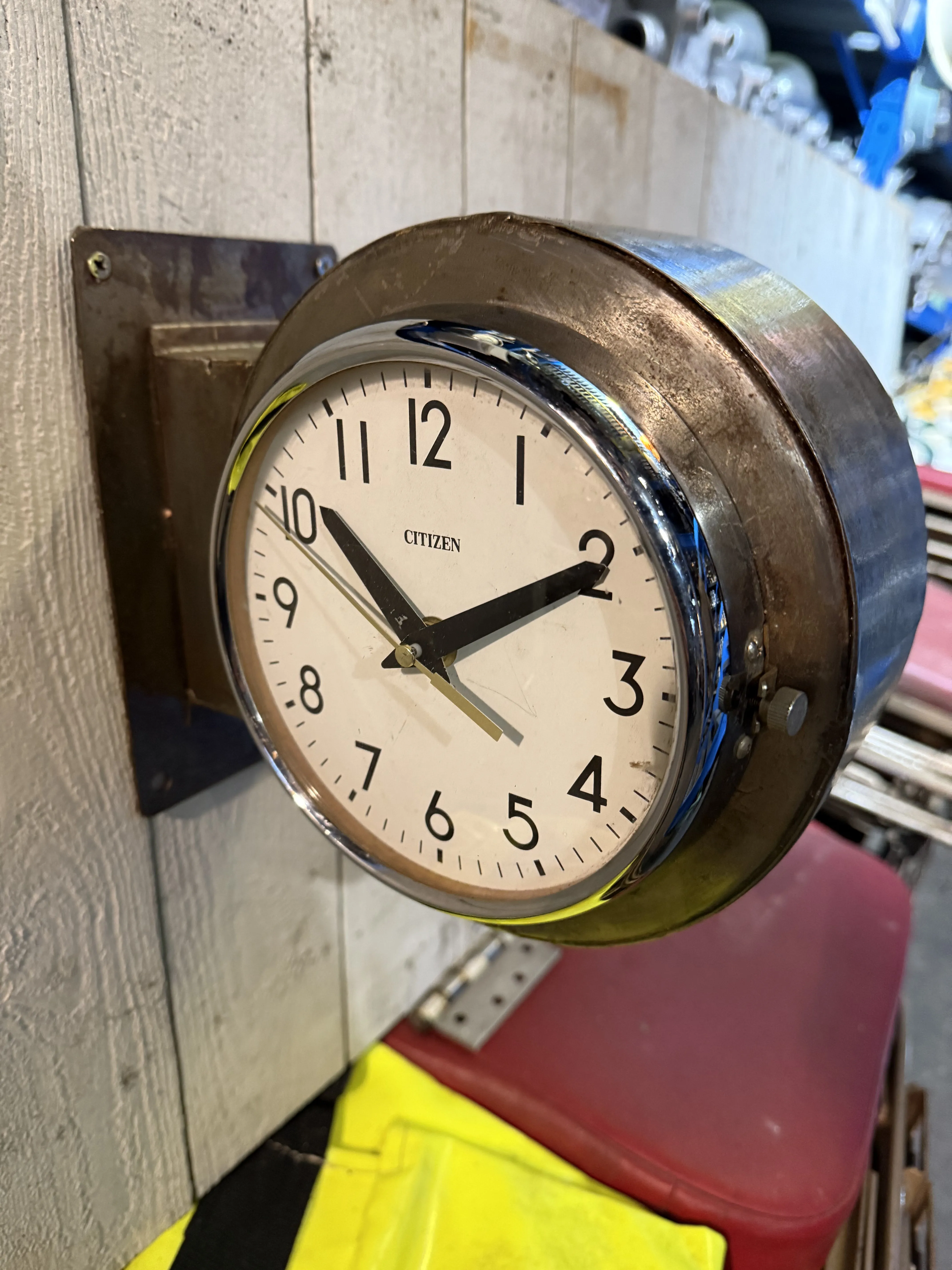 Citizen Maritime Double sided Vintage Wall Clock Polished Marine Salvage