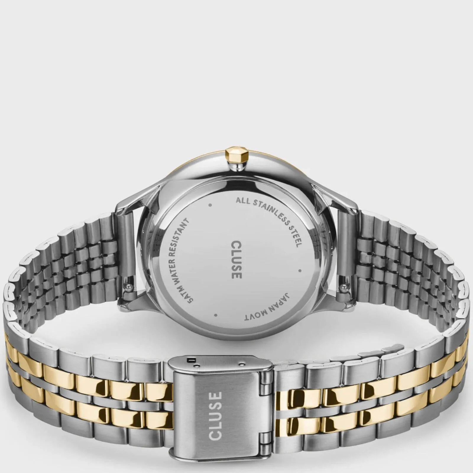 Cluse Minuit Date Gold Watch - Coconut Milk